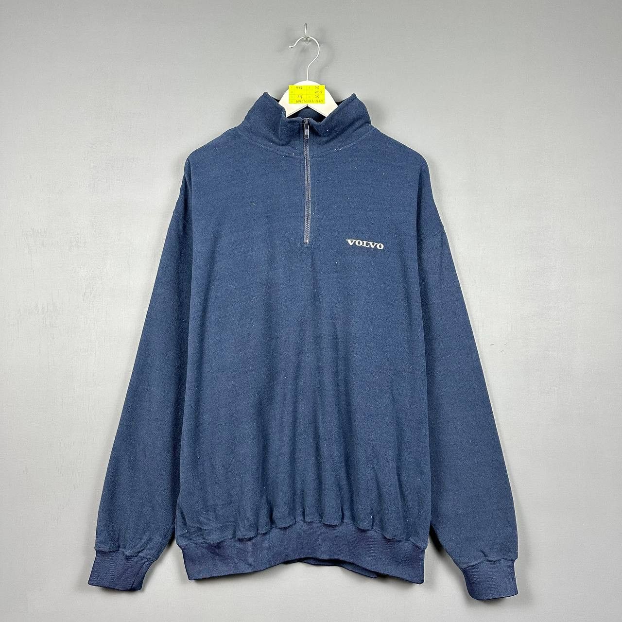 Vintage Volvo Fleece Spellout Embroidered Logo Sweatshirt