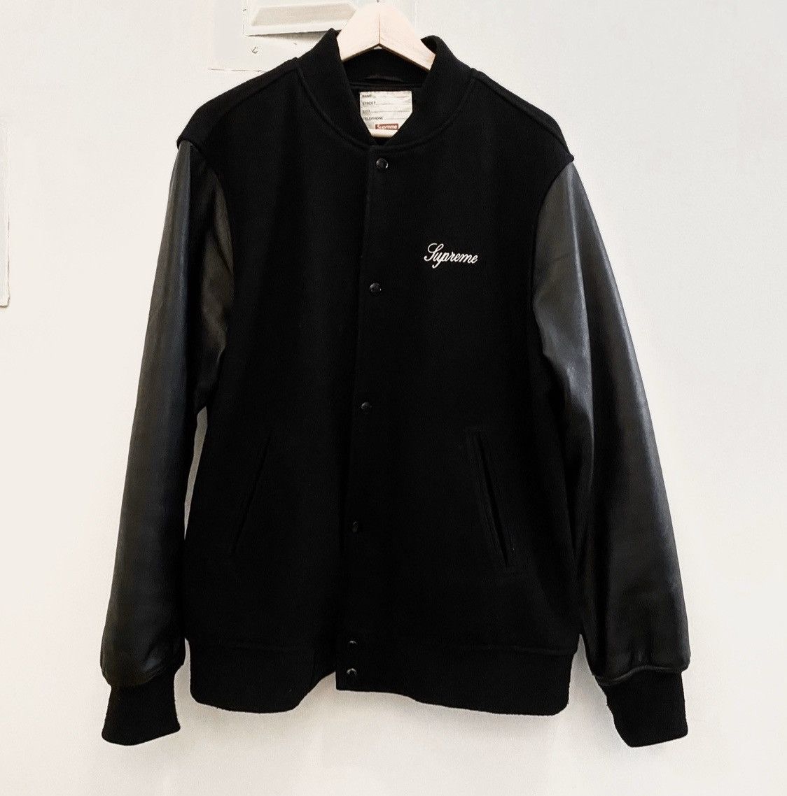 Supreme Team Varsity Jacket “BLACK” XL