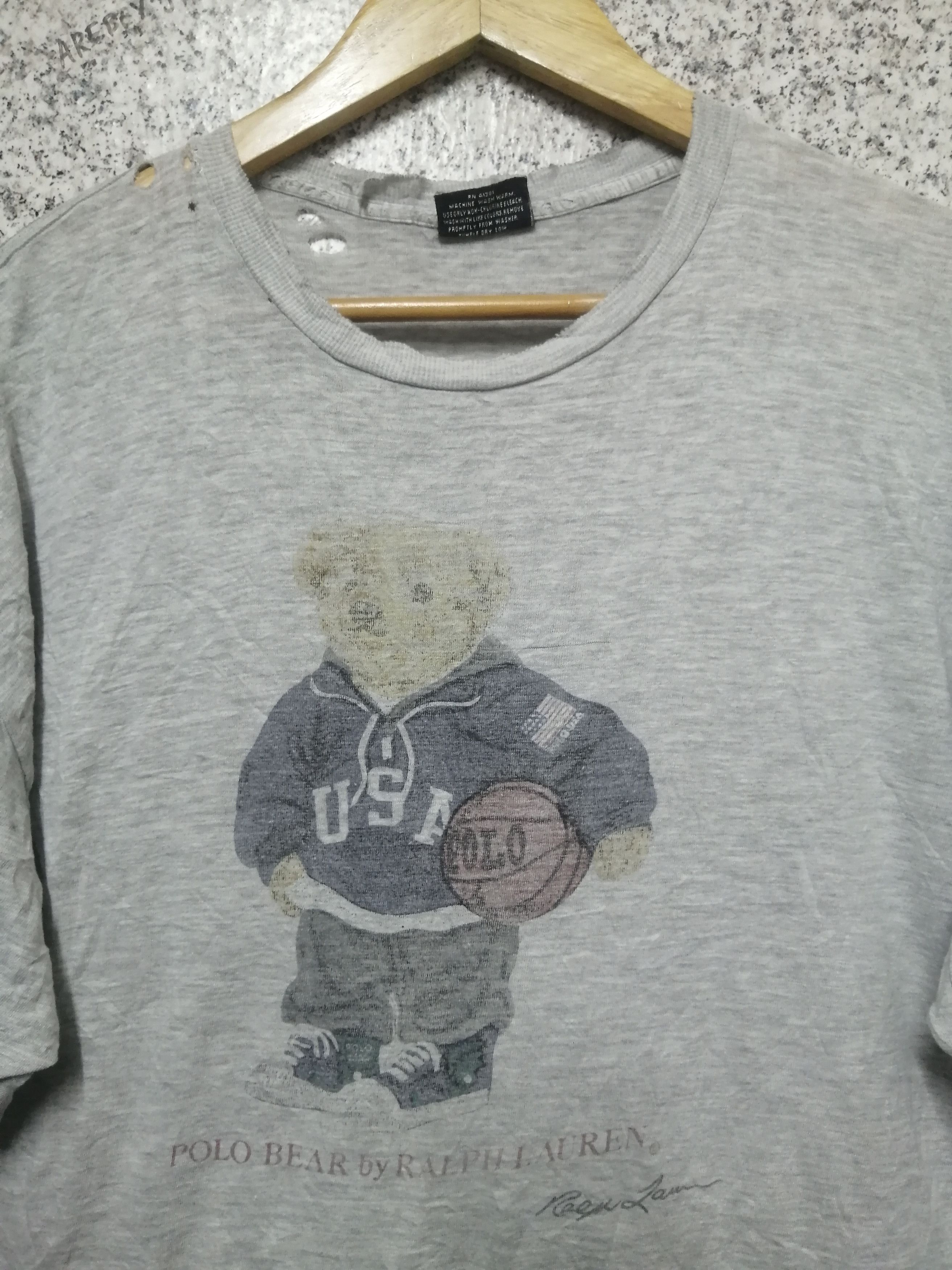 Polo Ralph Lauren × Ralph Lauren × Vintage VINTAGE POLO BEAR VERY RARE Size US L / EU 52-54 / 3 - 3 Thumbnail