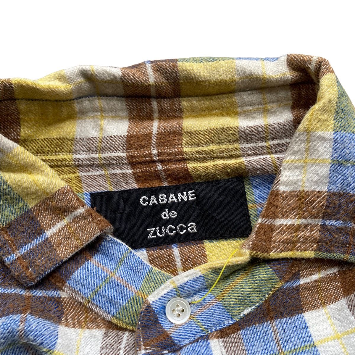 CABANE de ZUCCa × Issey Miyake × Pleats Please Issey Miyake Rare Vintage Cabane de Zucca Issey Miyake Flannel Shirt Size US S / EU 44-46 / 1 - 5 Thumbnail