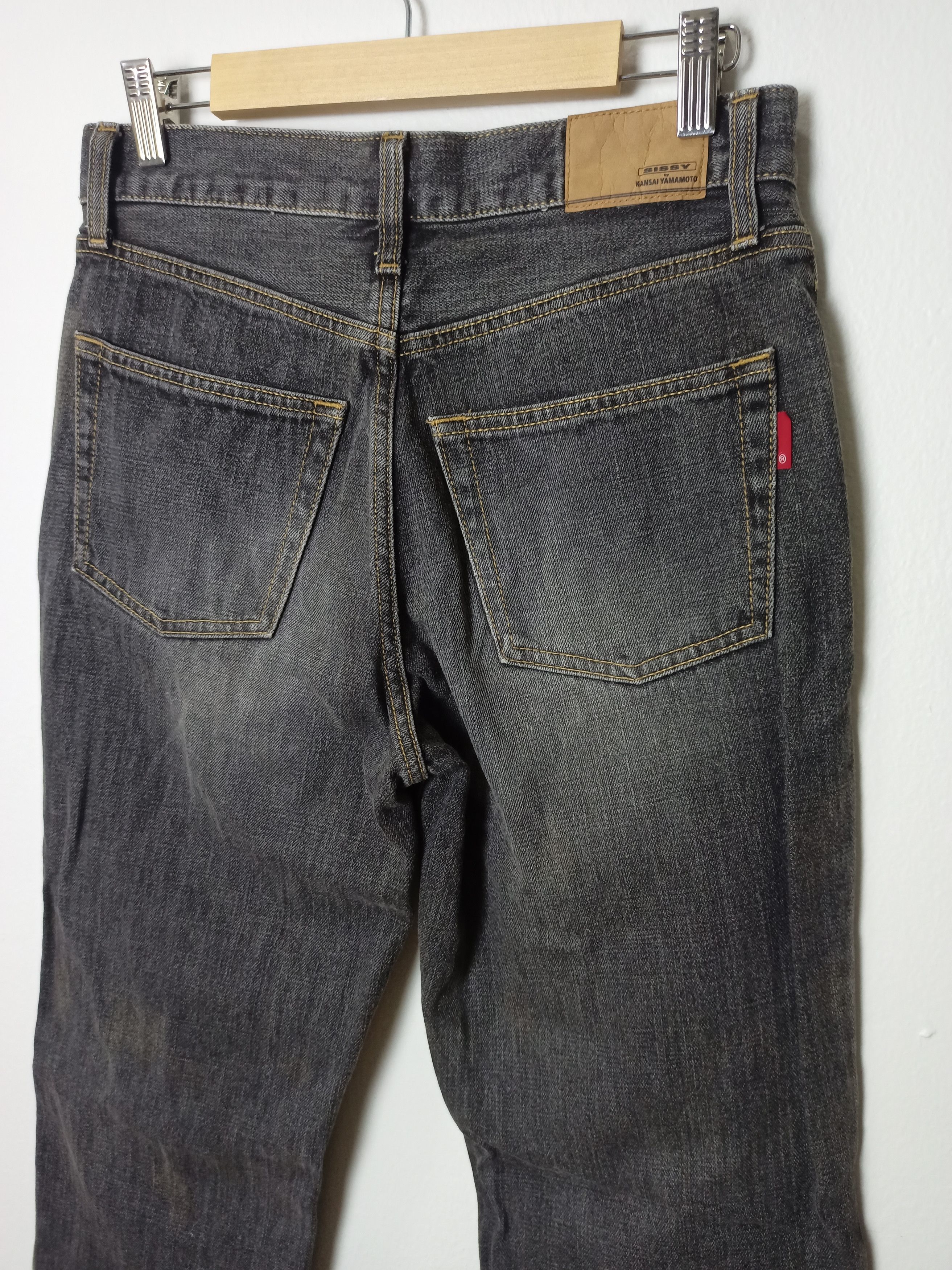 Kansai Yamamoto Vintage Sissy By Kansai Yamamoto Faded Black Jeans Size US 30 / EU 46 - 9 Thumbnail