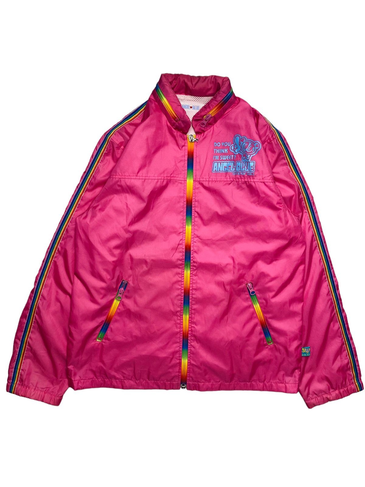 Hysteric Glamour 1990s Angel Blue - Rainbow Zipper Lightweight Jacket Size US M / EU 48-50 / 2 - 2 Thumbnail