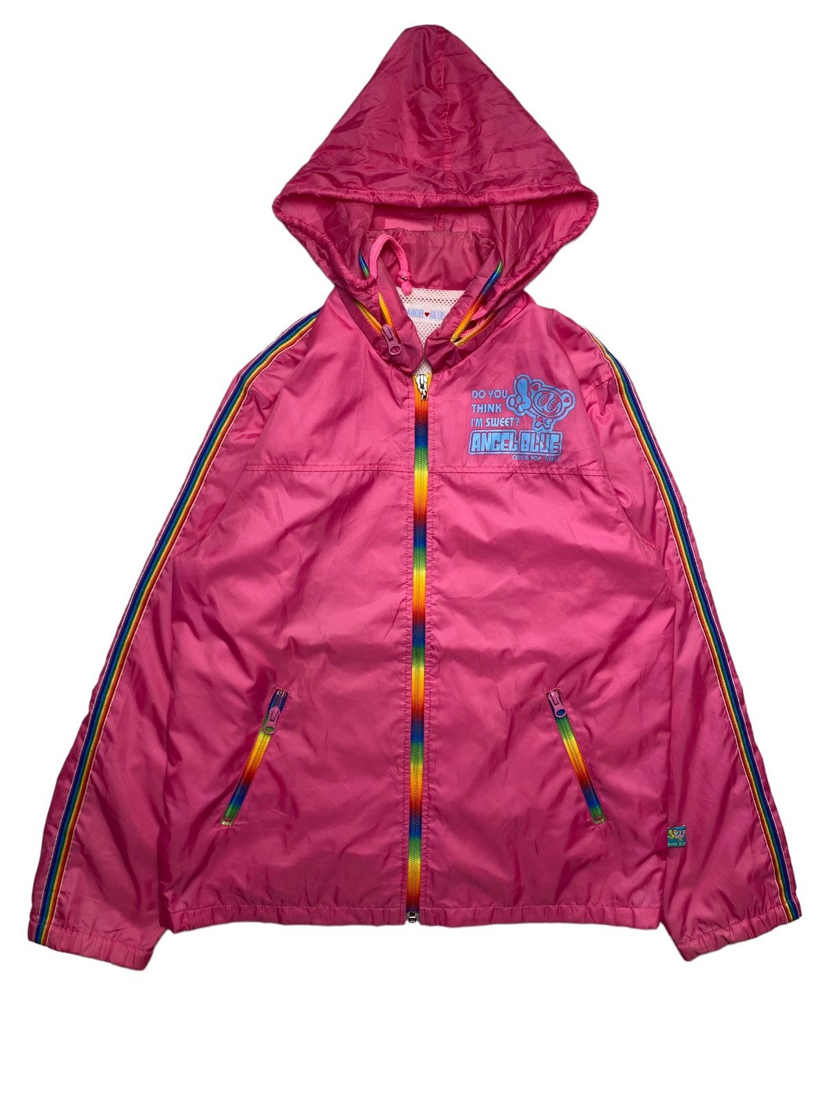 Hysteric Glamour 1990s Angel Blue - Rainbow Zipper Lightweight Jacket Size US M / EU 48-50 / 2 - 1 Thumbnail