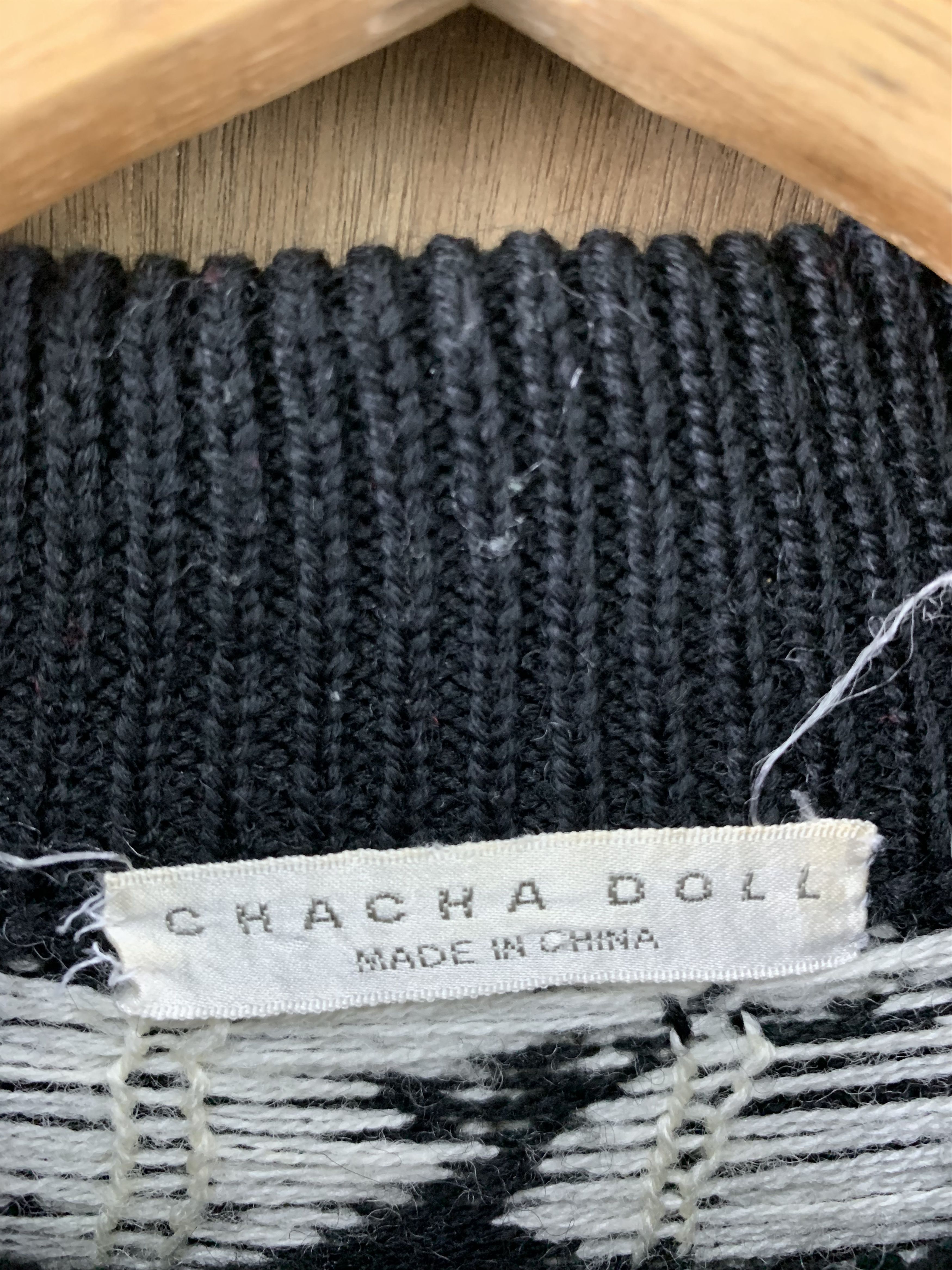 Aran Isles Knitwear Knitwear Chacha Doll Deer Monogram Vtg Streetwear Black Size M / US 6-8 / IT 42-44 - 7 Thumbnail