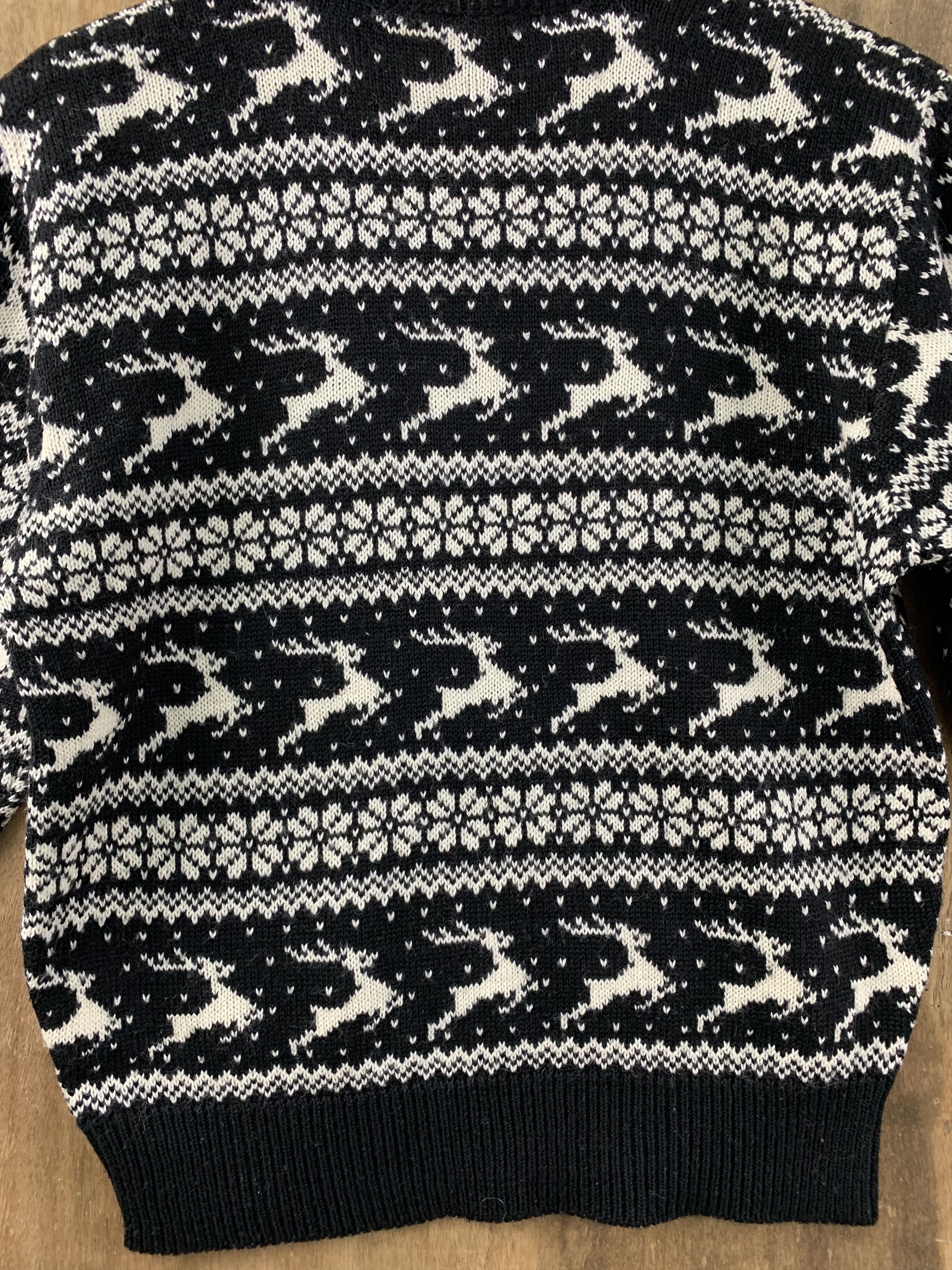 Aran Isles Knitwear Knitwear Chacha Doll Deer Monogram Vtg Streetwear Black Size M / US 6-8 / IT 42-44 - 11 Thumbnail