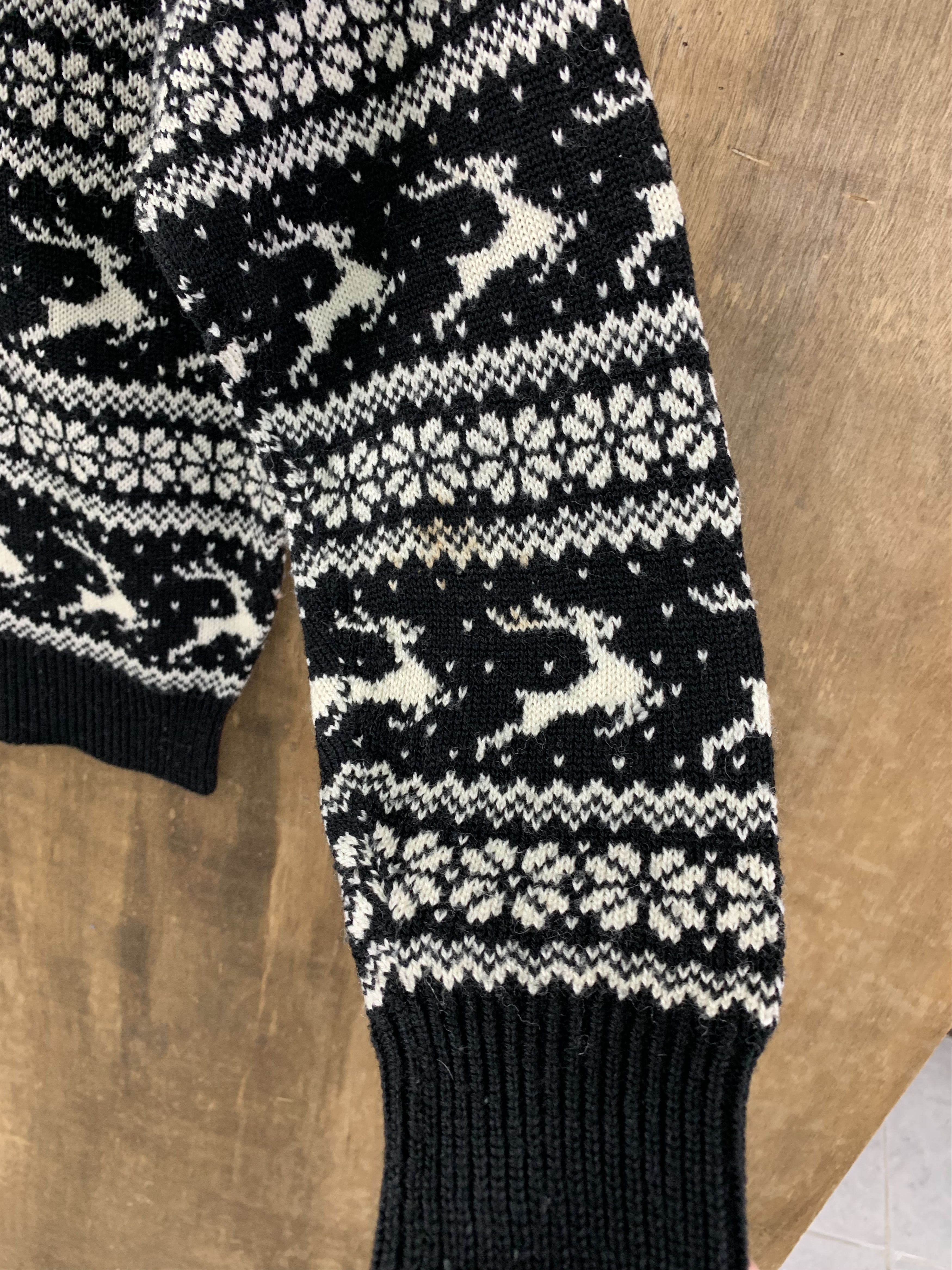 Aran Isles Knitwear Knitwear Chacha Doll Deer Monogram Vtg Streetwear Black Size M / US 6-8 / IT 42-44 - 12 Thumbnail