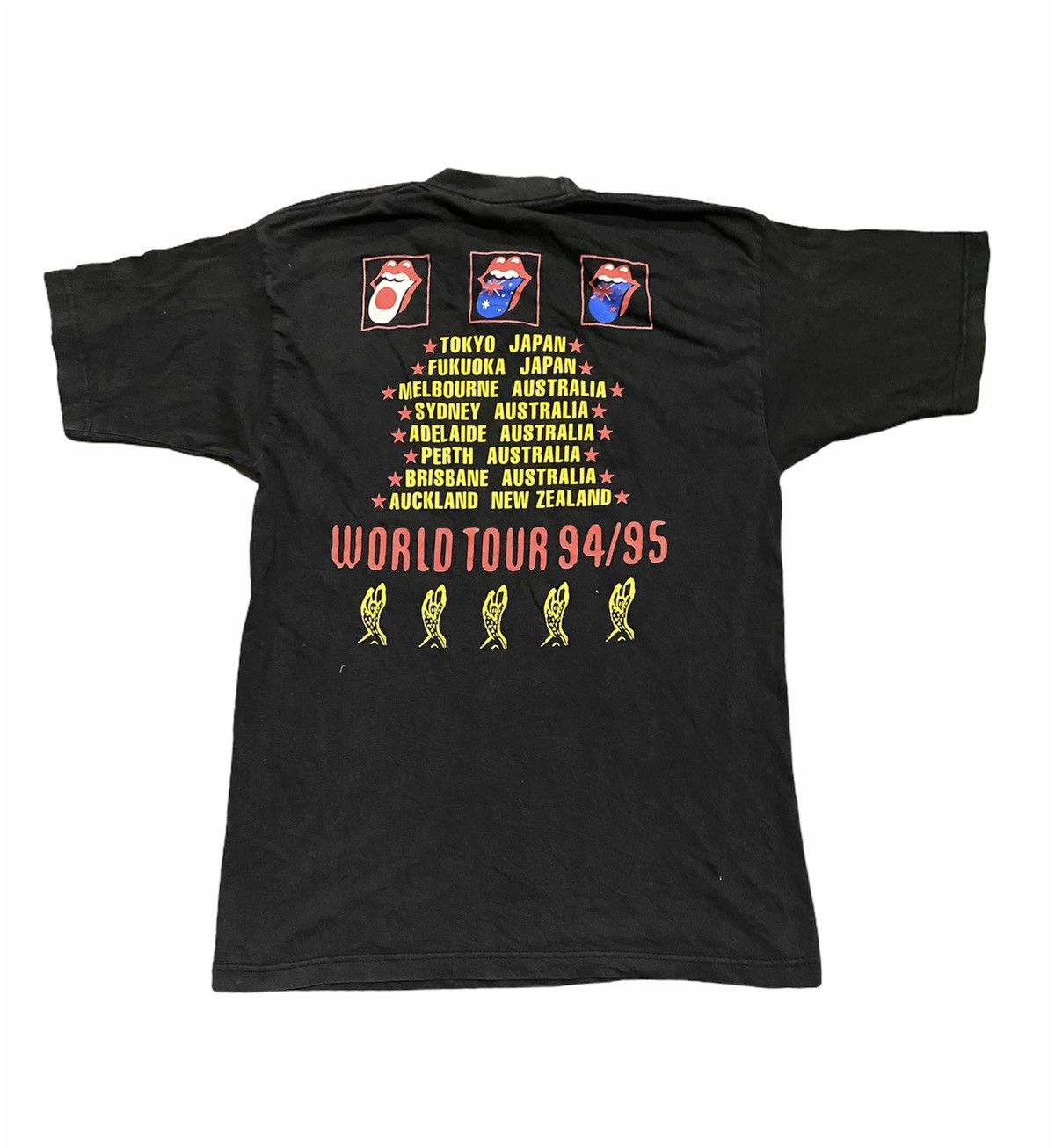 Band Tees VINTAGE ROLLING STONES WORLD TOUR 94/95 Size US L / EU 52-54 / 3 - 2 Thumbnail