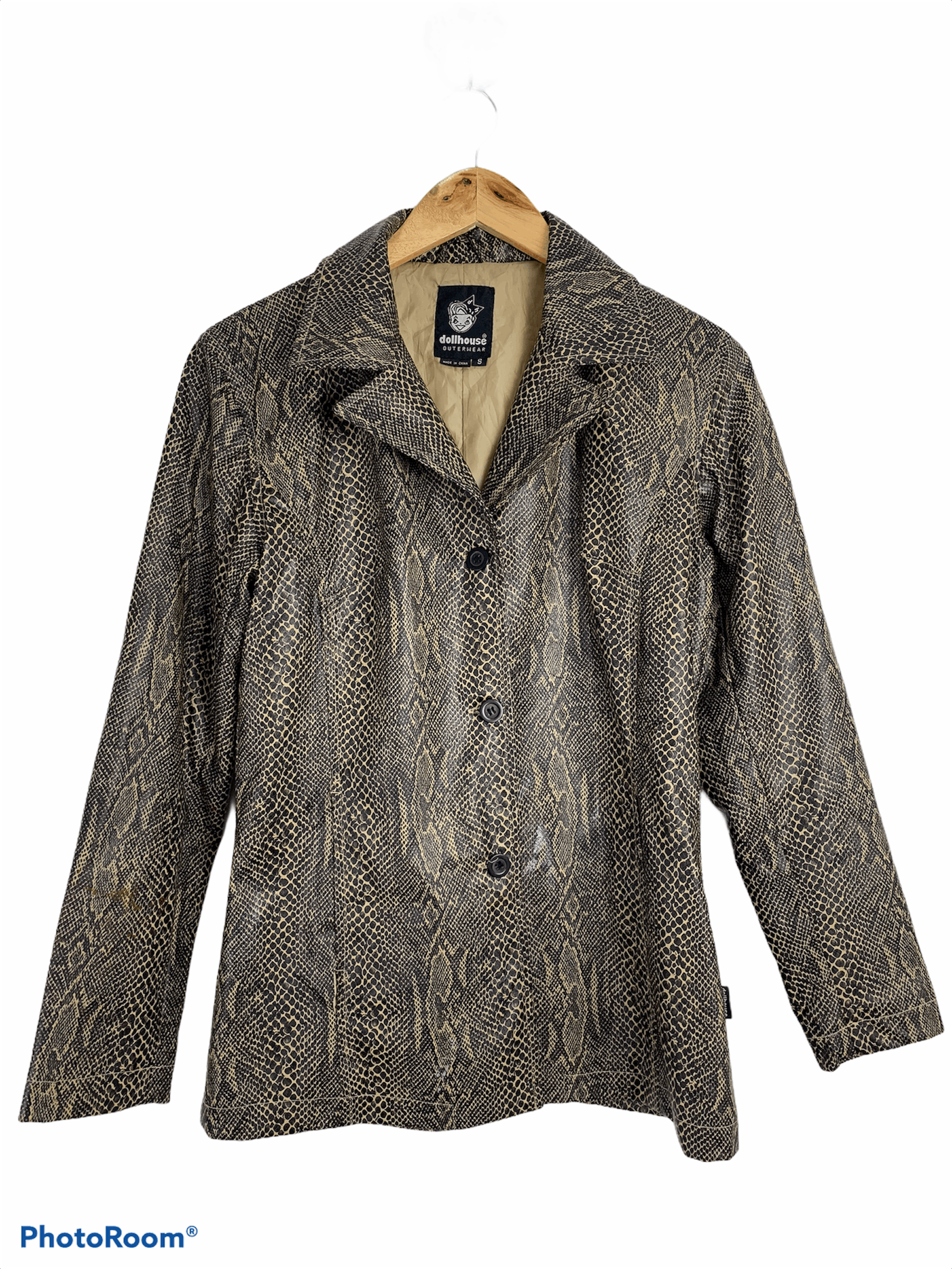 Japanese Brand Blazer Jacket Snake Skin Design Streetwear Style Size US S / EU 44-46 / 1 - 1 Thumbnail