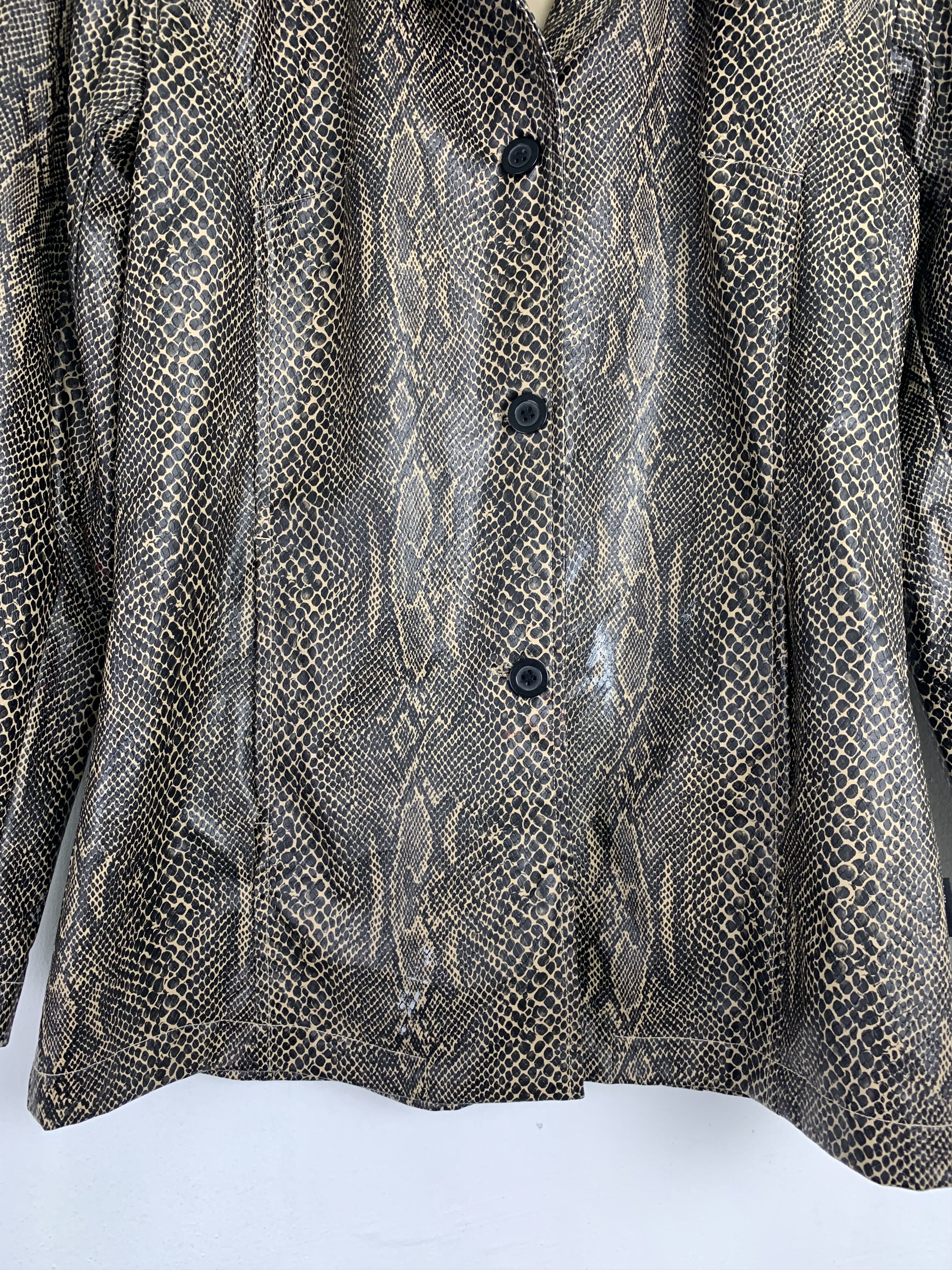 Japanese Brand Blazer Jacket Snake Skin Design Streetwear Style Size US S / EU 44-46 / 1 - 12 Thumbnail