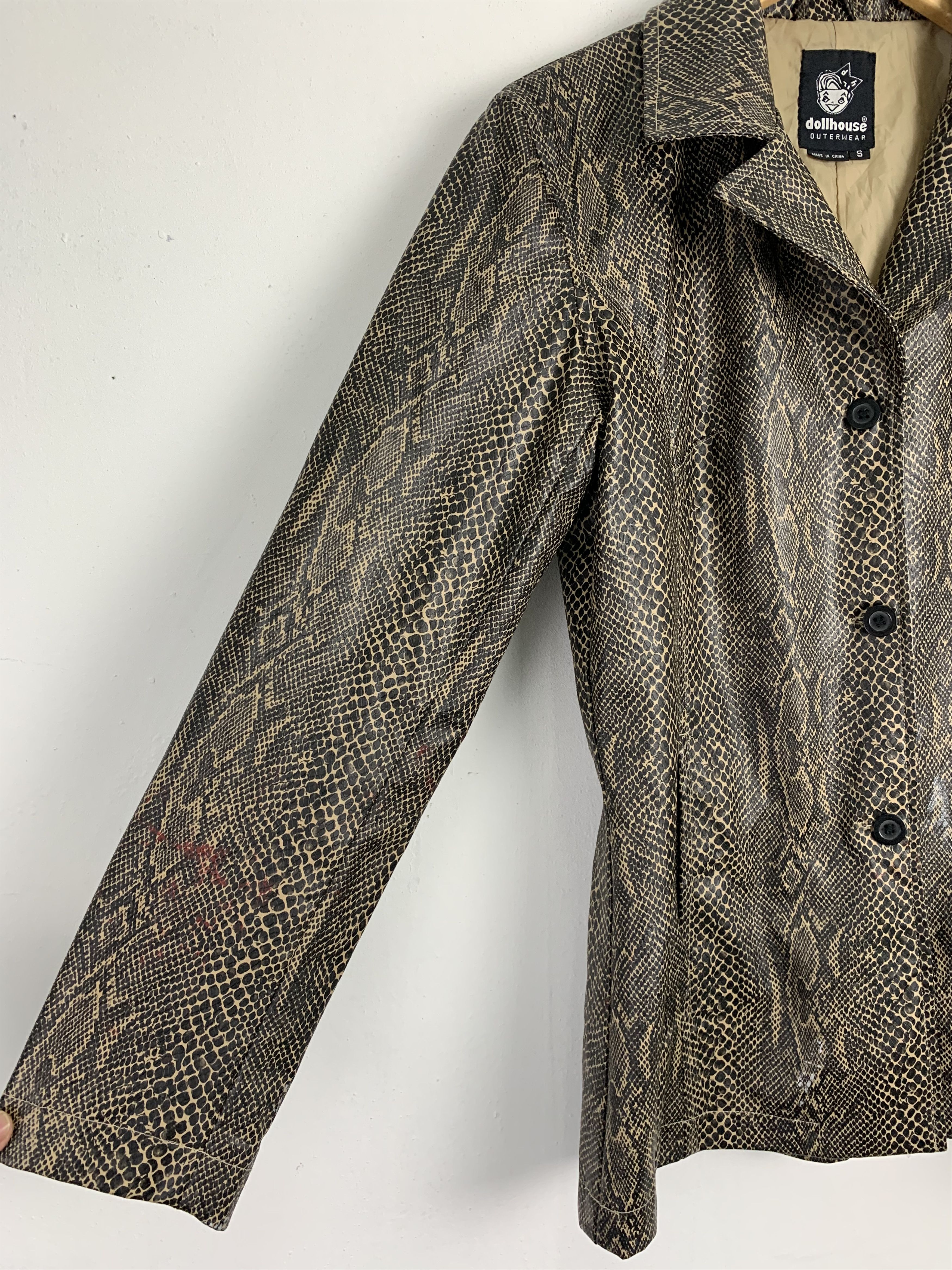 Japanese Brand Blazer Jacket Snake Skin Design Streetwear Style Size US S / EU 44-46 / 1 - 7 Thumbnail