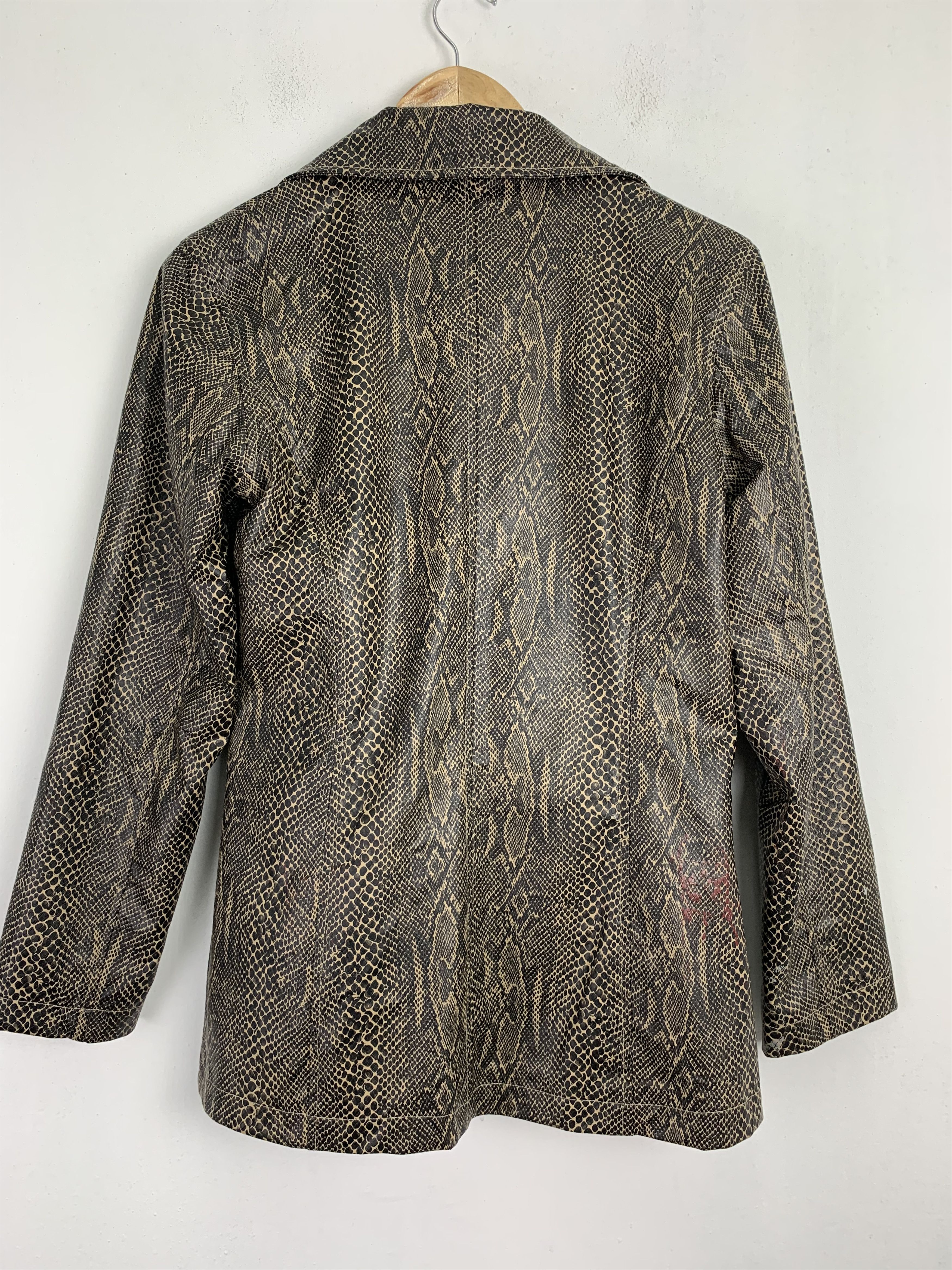 Japanese Brand Blazer Jacket Snake Skin Design Streetwear Style Size US S / EU 44-46 / 1 - 18 Thumbnail