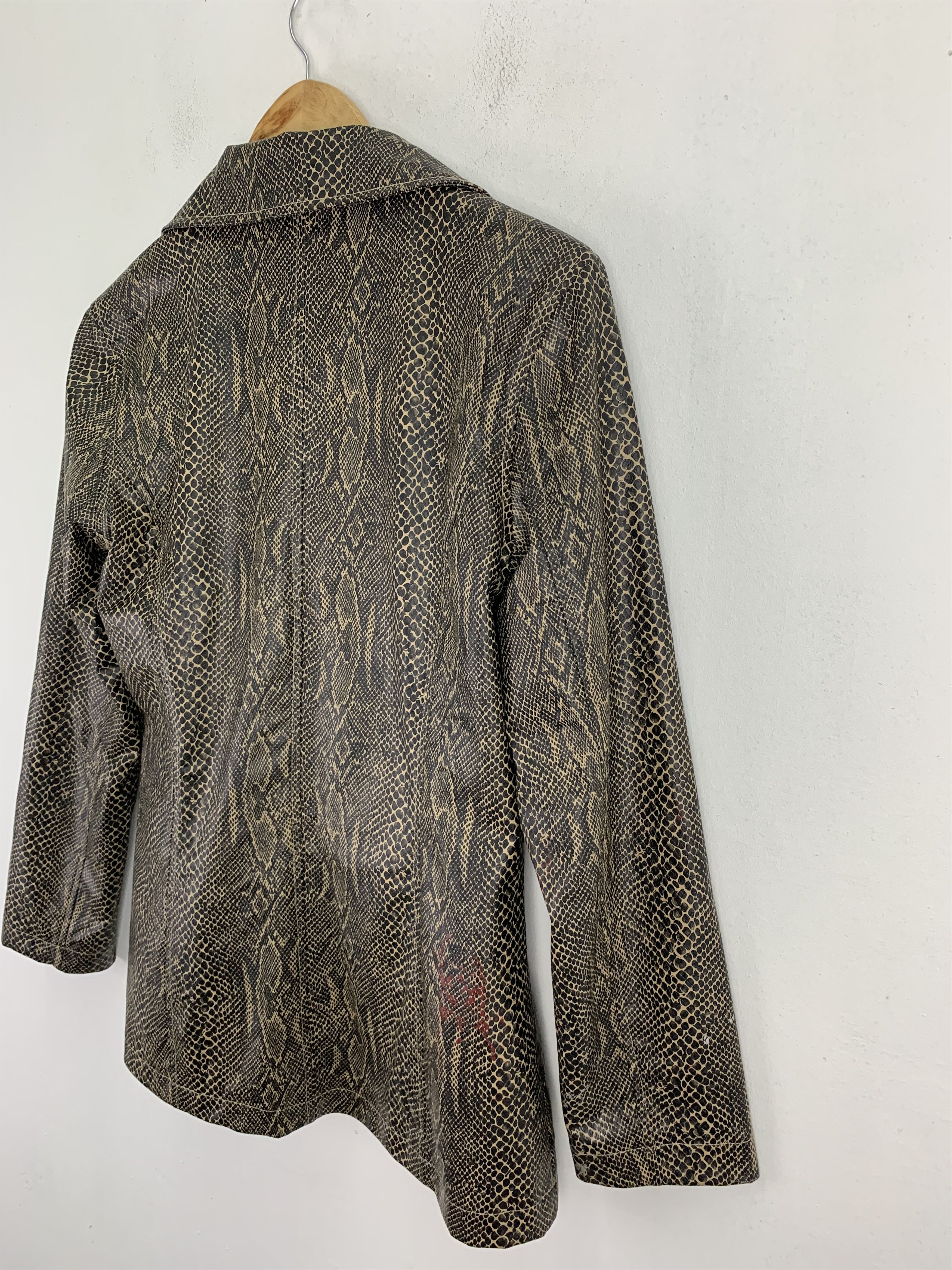 Japanese Brand Blazer Jacket Snake Skin Design Streetwear Style Size US S / EU 44-46 / 1 - 21 Thumbnail