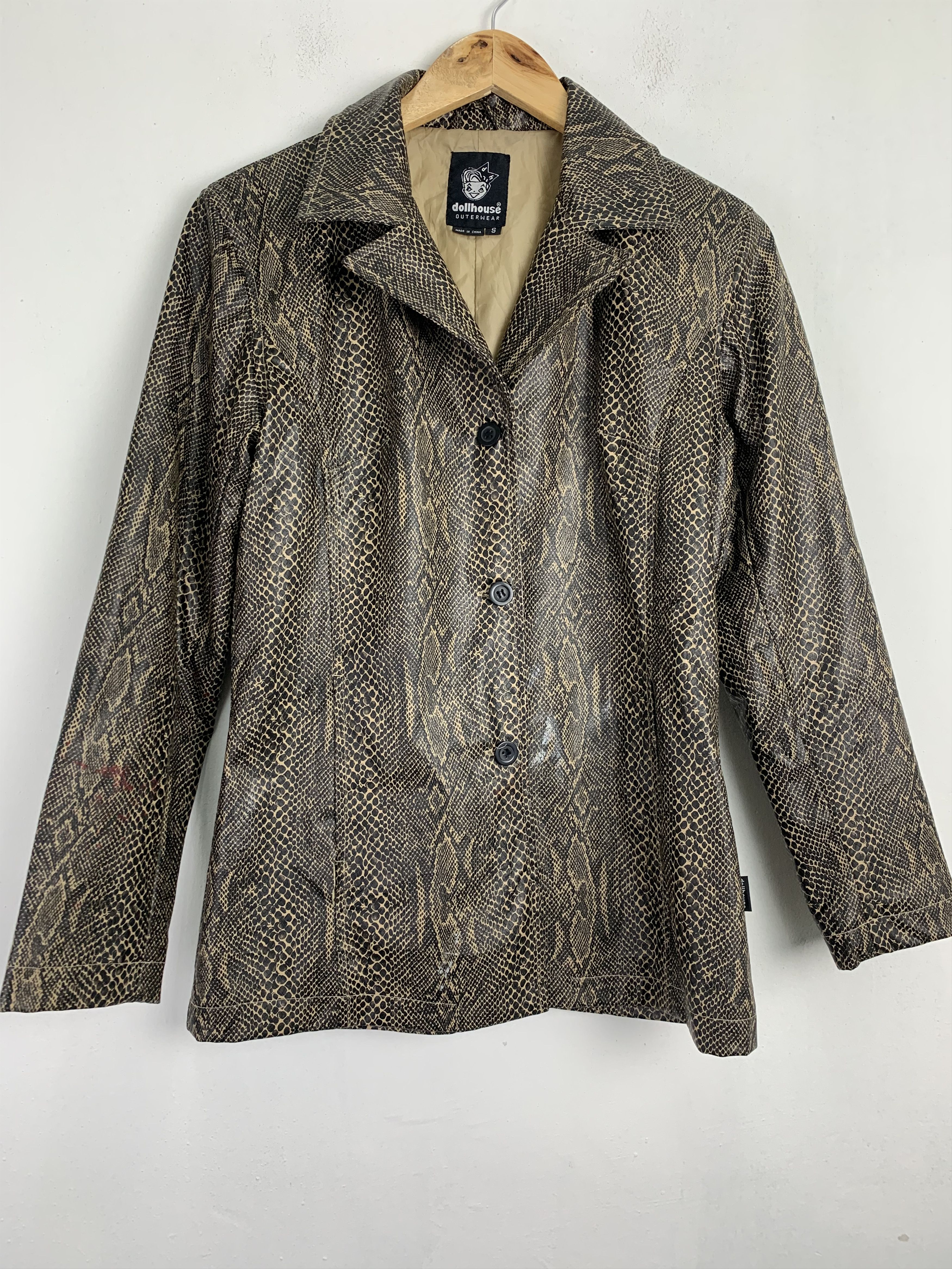 Japanese Brand Blazer Jacket Snake Skin Design Streetwear Style Size US S / EU 44-46 / 1 - 4 Thumbnail