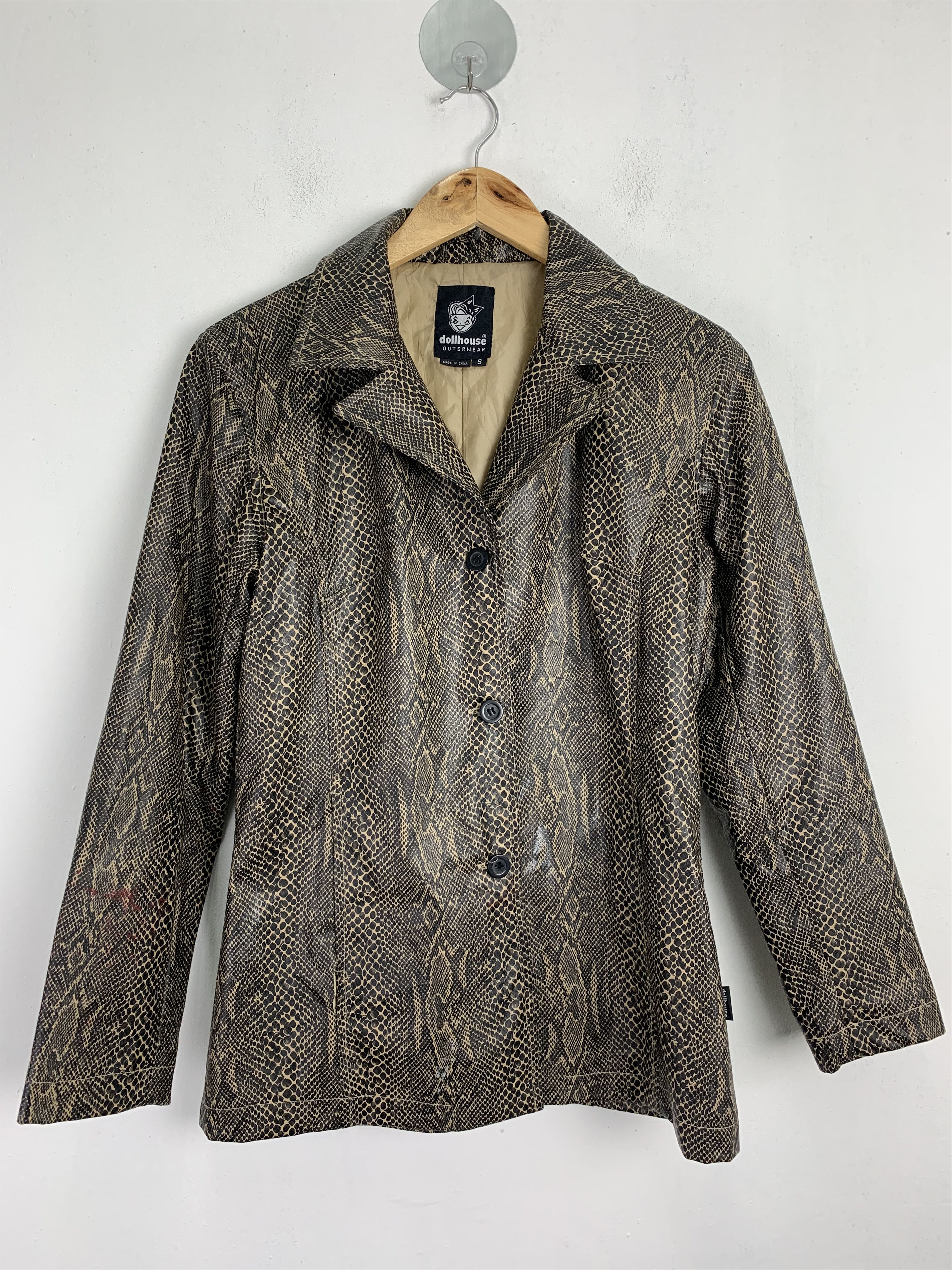 Japanese Brand Blazer Jacket Snake Skin Design Streetwear Style Size US S / EU 44-46 / 1 - 2 Thumbnail