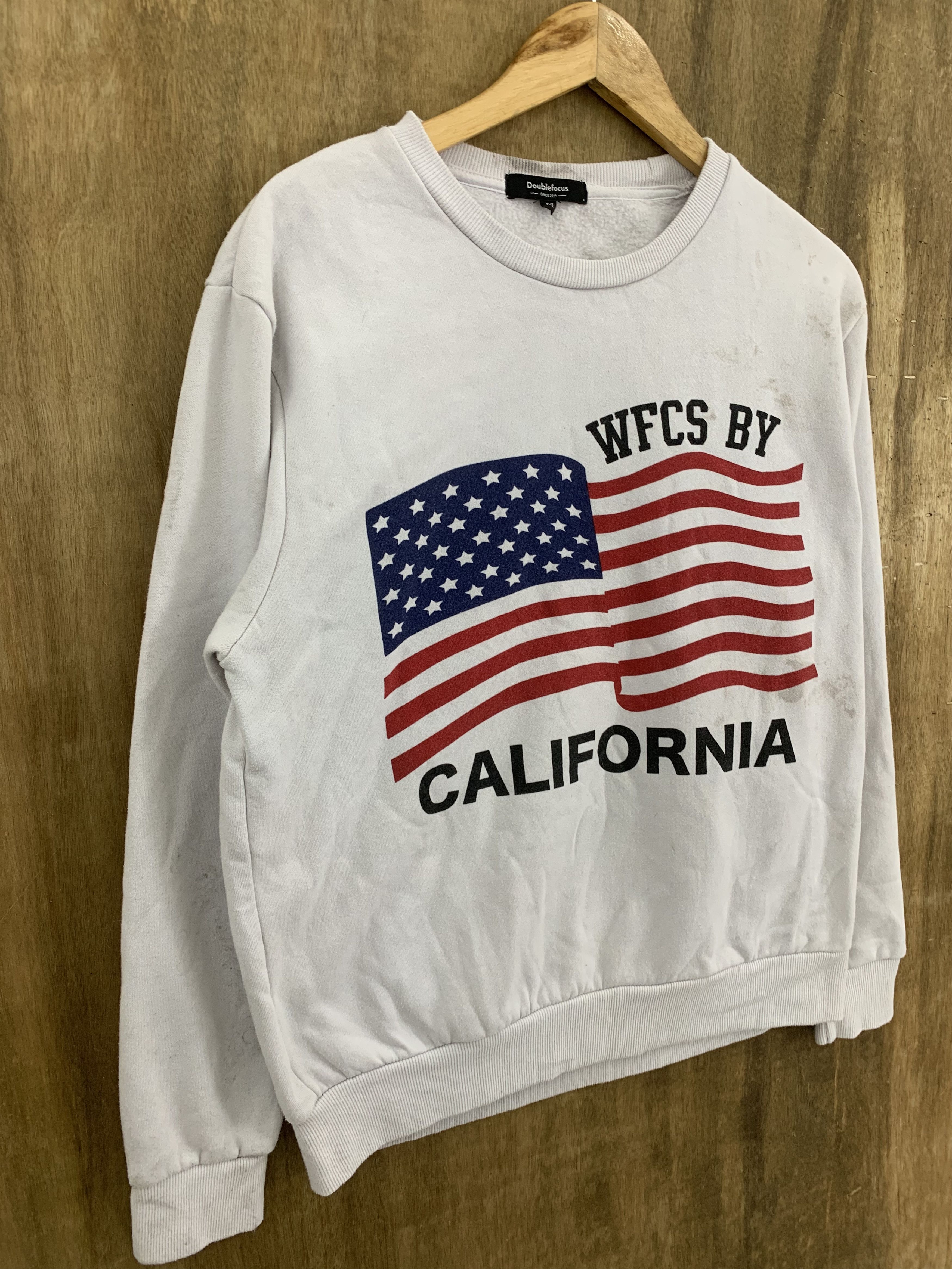 Japanese Brand Sweatshirts California Double Focus Vintage Big Logo Size US M / EU 48-50 / 2 - 4 Thumbnail