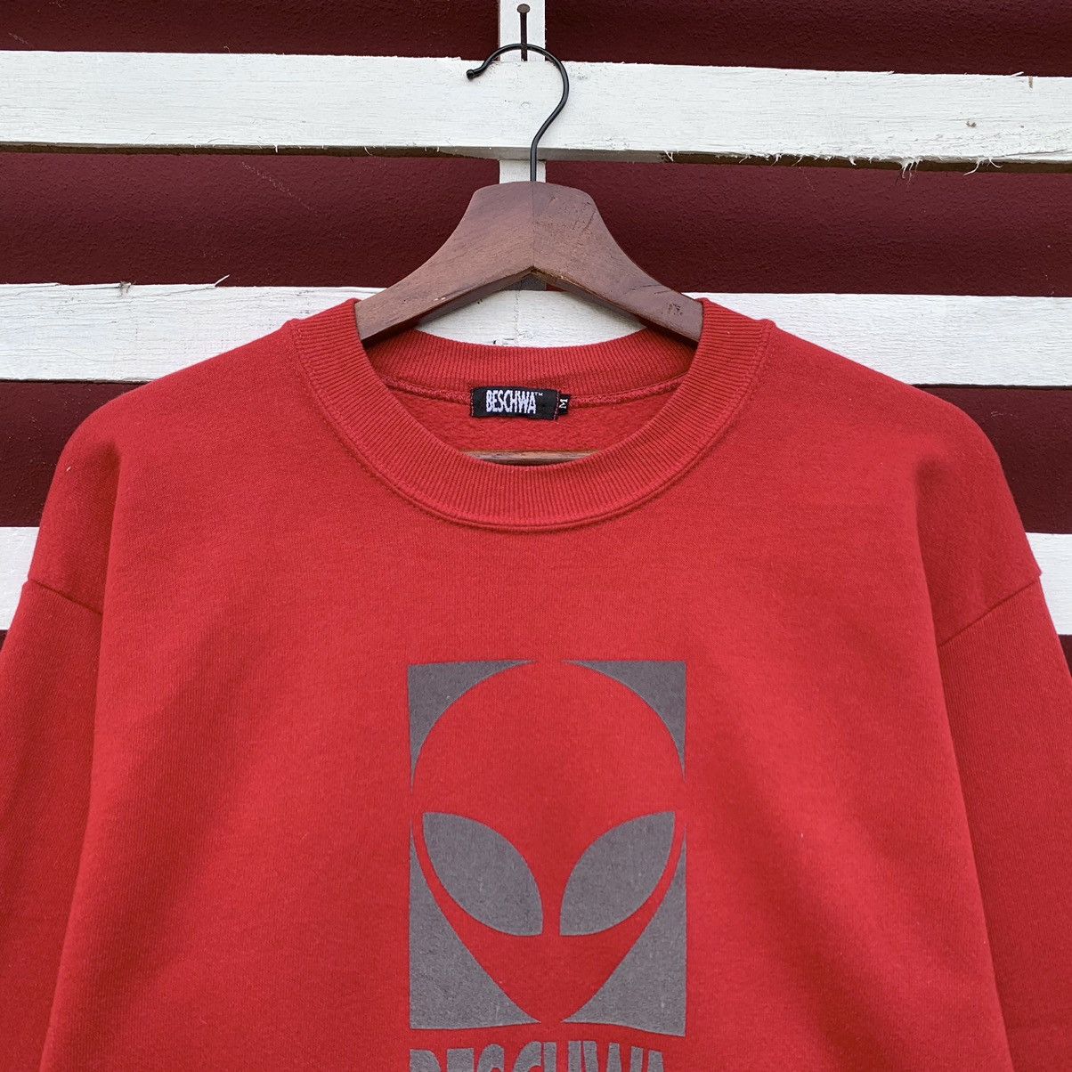 Alien Workshop × Vintage Vintage 90s BESCHWA Sweatshirt Big Logo Size US S / EU 44-46 / 1 - 3 Thumbnail