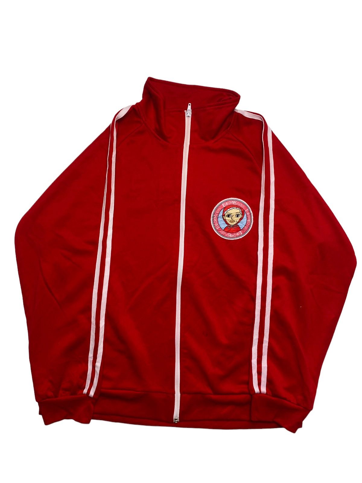 image of 20471120 x Beauty Beast 2000S Momoiro Chan - Red Tracktop Jacket, Men's (Size Medium)