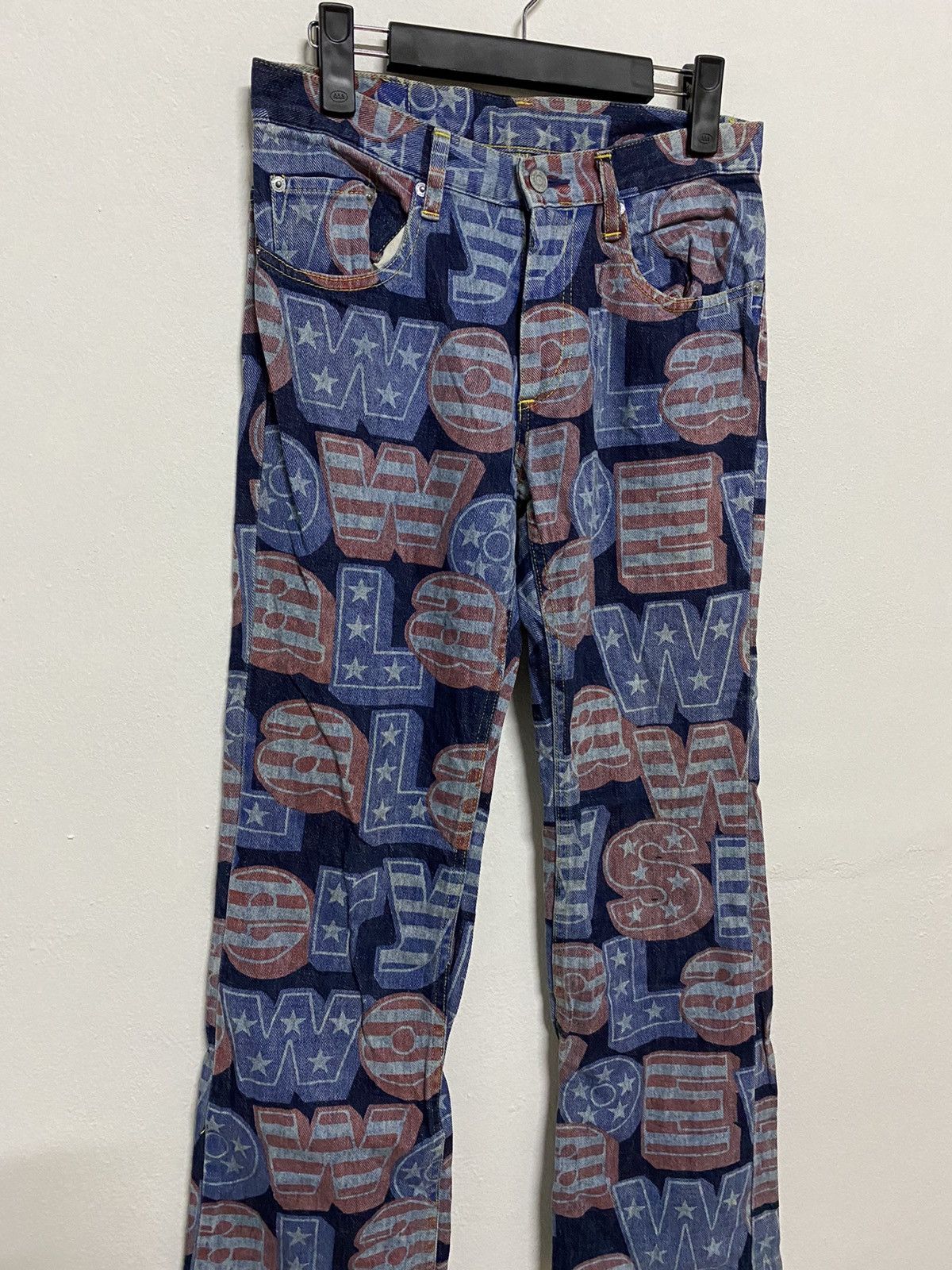 Hysteric Glamour × Japanese Brand × Vintage Vintage Hysteric Glamour The Kinky Printed Jeans Size US 29 - 2 Thumbnail