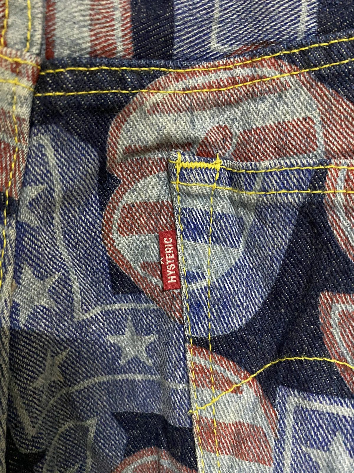 Hysteric Glamour × Japanese Brand × Vintage Vintage Hysteric Glamour The Kinky Printed Jeans Size US 29 - 11 Thumbnail