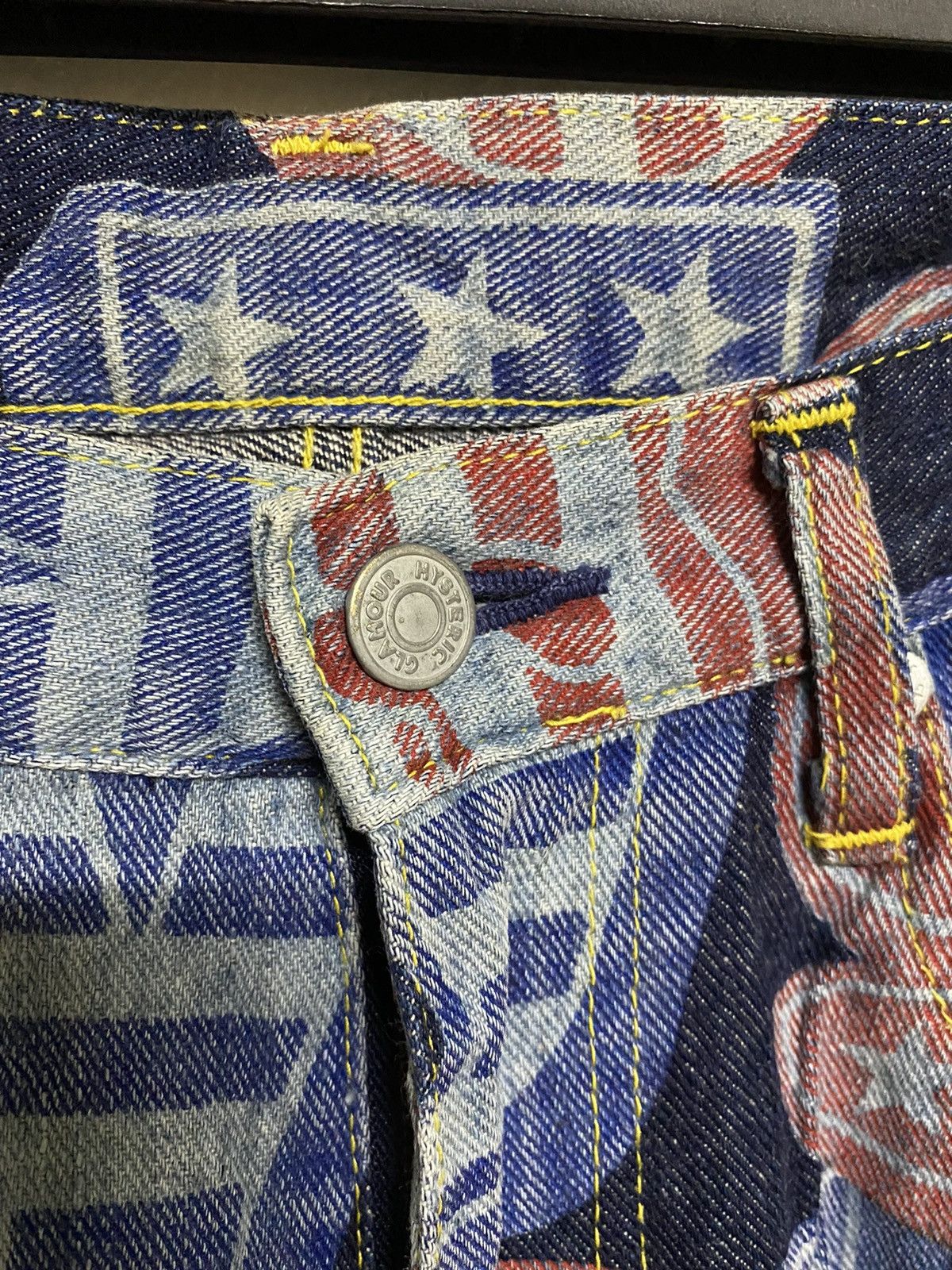 Hysteric Glamour × Japanese Brand × Vintage Vintage Hysteric Glamour The Kinky Printed Jeans Size US 29 - 5 Thumbnail