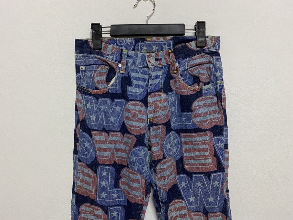 Hysteric Glamour × Japanese Brand × Vintage Vintage Hysteric Glamour The Kinky Printed Jeans Size US 29 - 3 Thumbnail