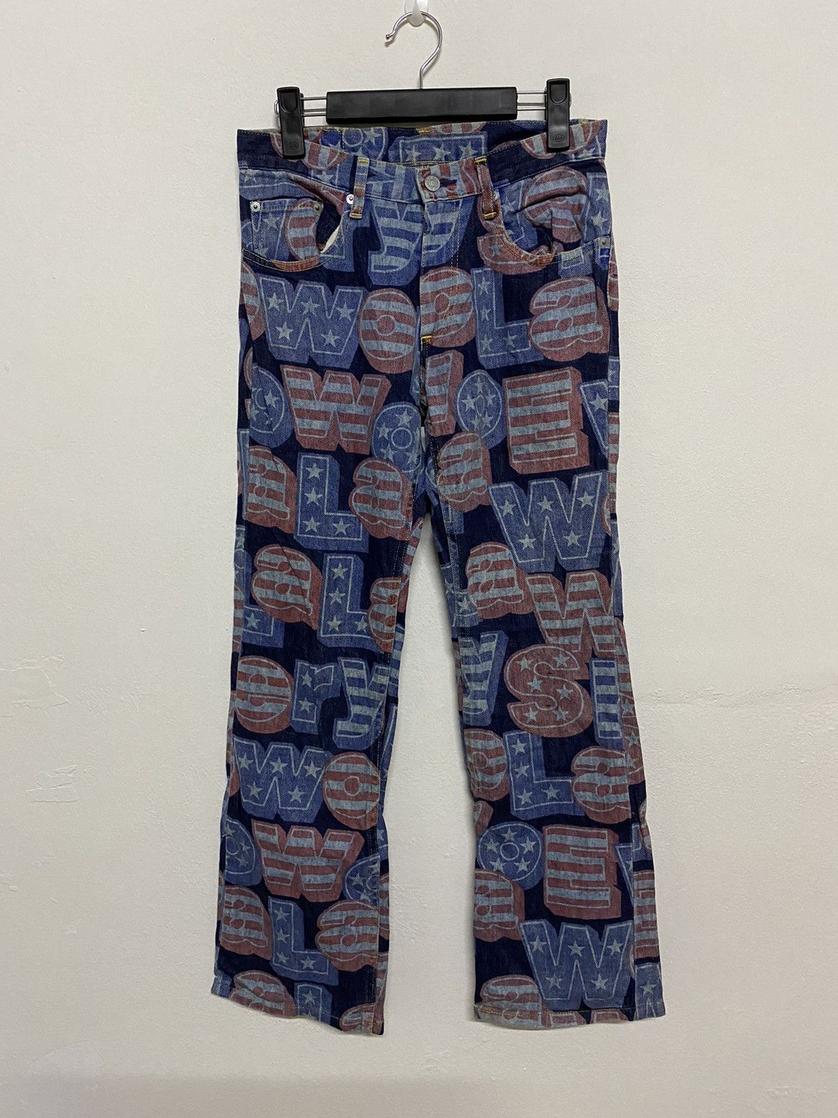 Hysteric Glamour × Japanese Brand × Vintage Vintage Hysteric Glamour The Kinky Printed Jeans Size US 29 - 1 Thumbnail
