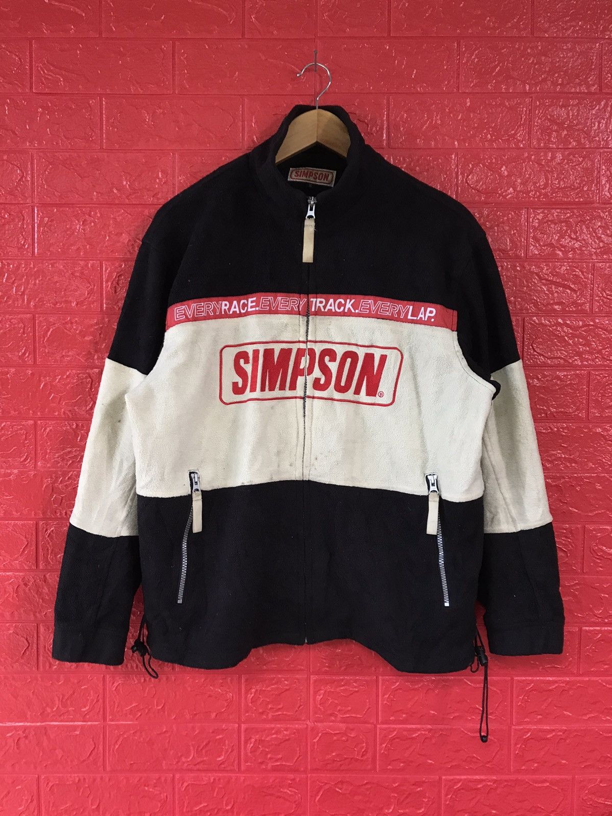 Indian Motorcycle × Vintage Vintage SIMPSON Motorcycle Fleece Jacket Size US M / EU 48-50 / 2 - 1 Thumbnail