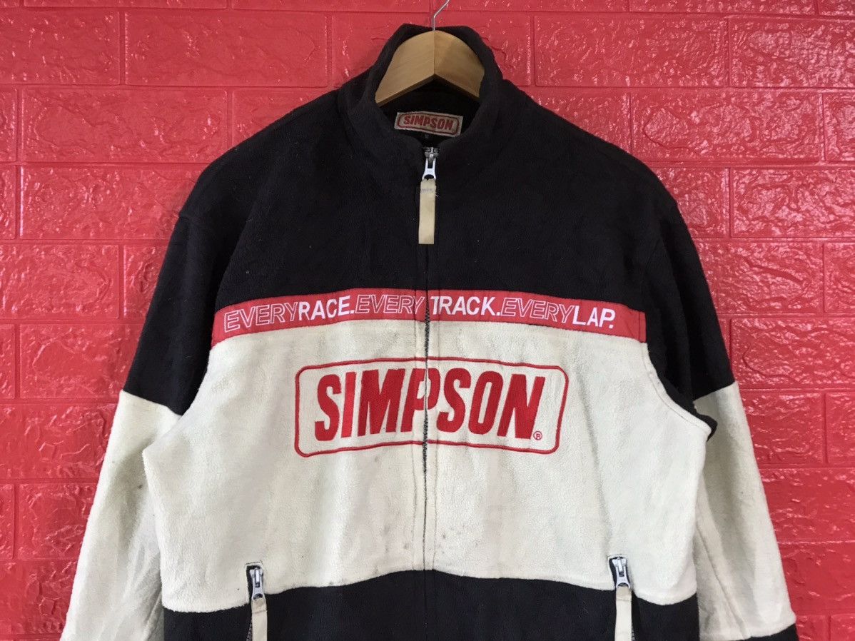 Indian Motorcycle × Vintage Vintage SIMPSON Motorcycle Fleece Jacket Size US M / EU 48-50 / 2 - 2 Thumbnail