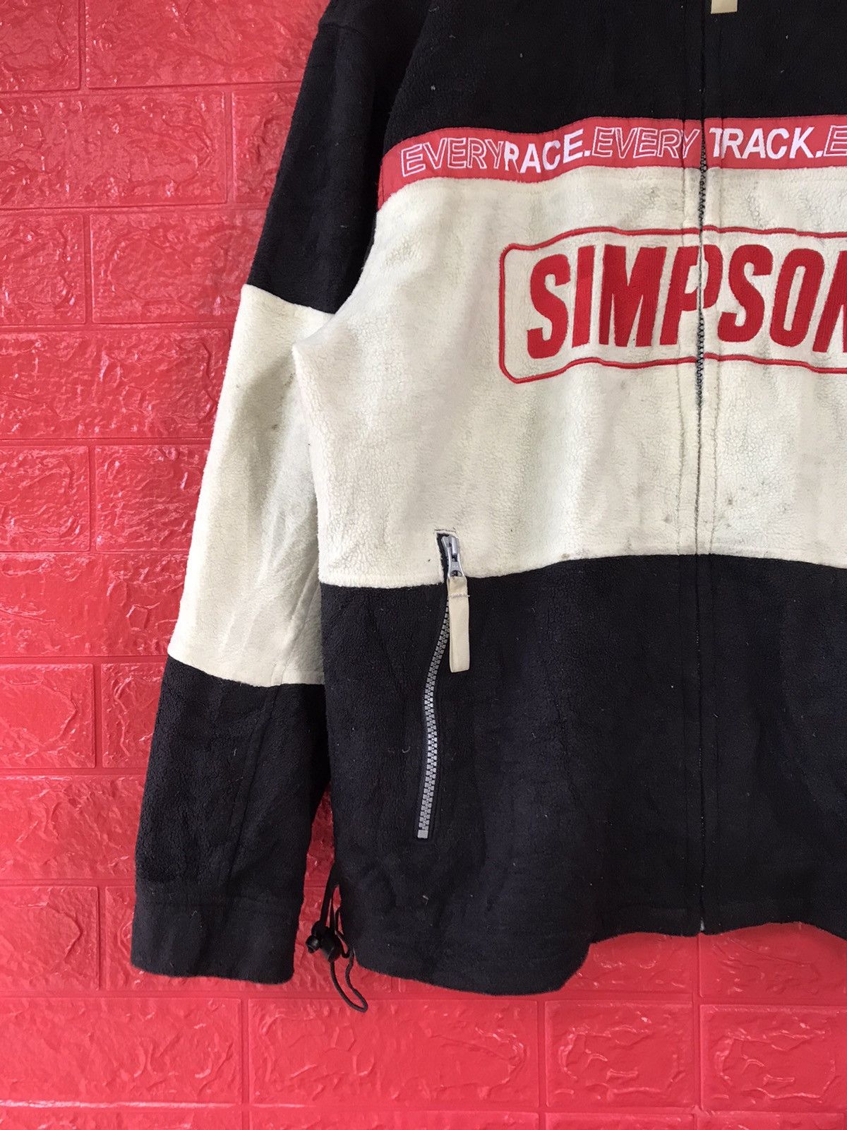 Indian Motorcycle × Vintage Vintage SIMPSON Motorcycle Fleece Jacket Size US M / EU 48-50 / 2 - 3 Thumbnail