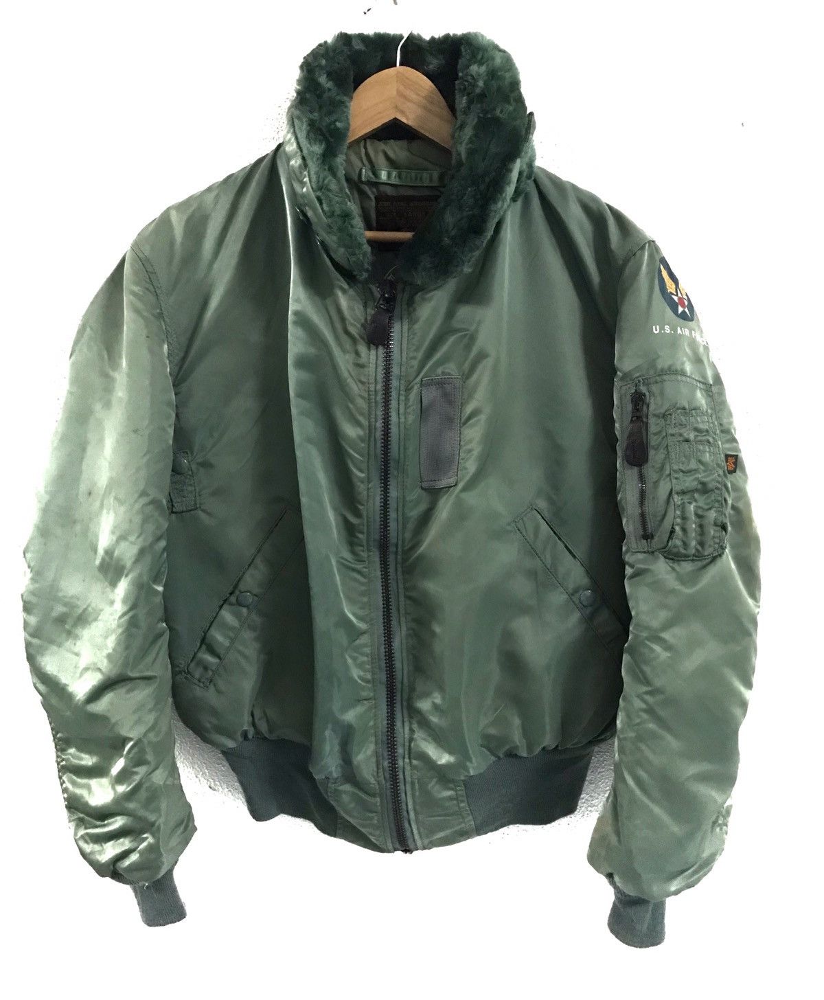 USA製 90's ALPHA type B-15D flight jacket Vintage 90s B-15D US Air Force Alpha Industries Bomber
