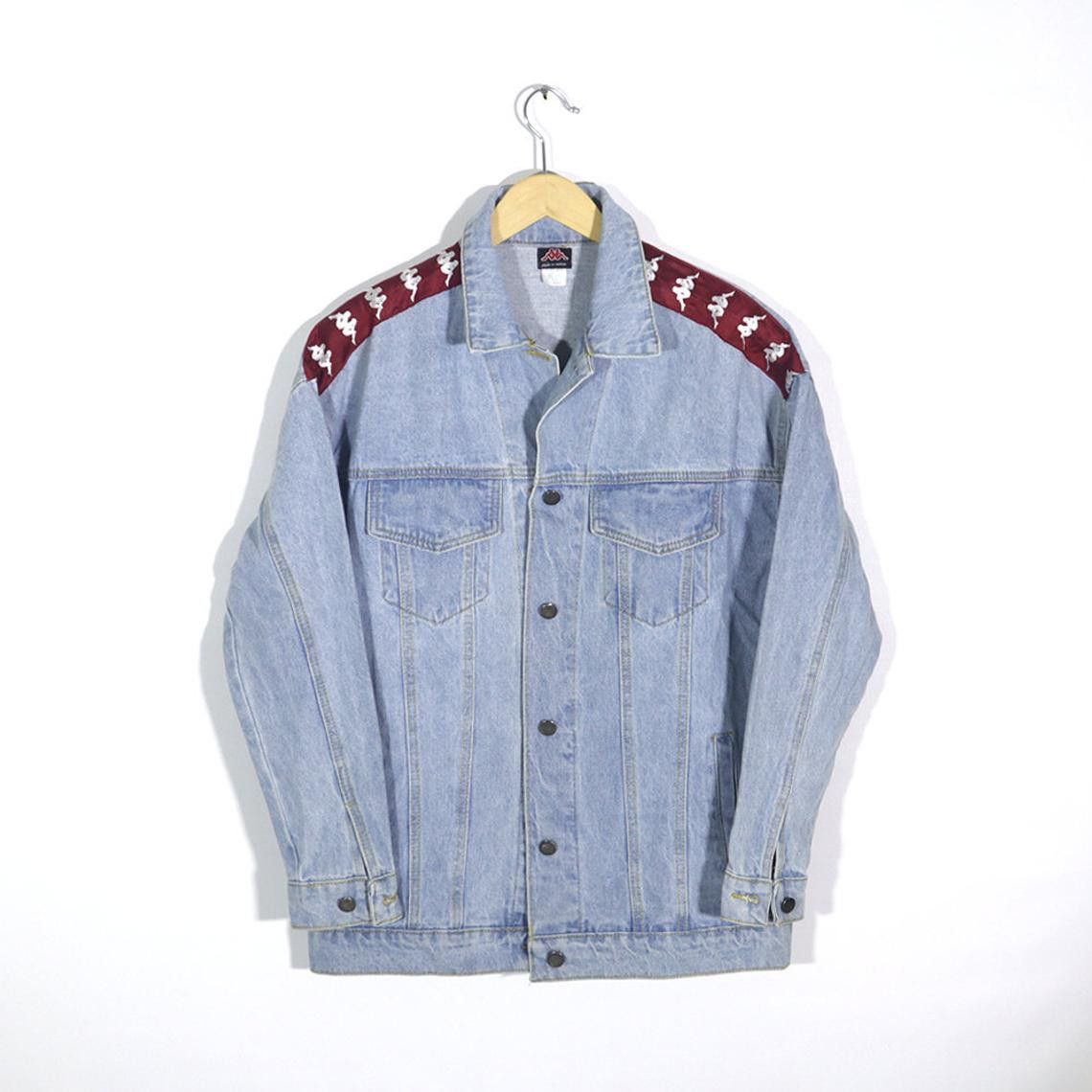 Kappa Denim Jacket Grailed