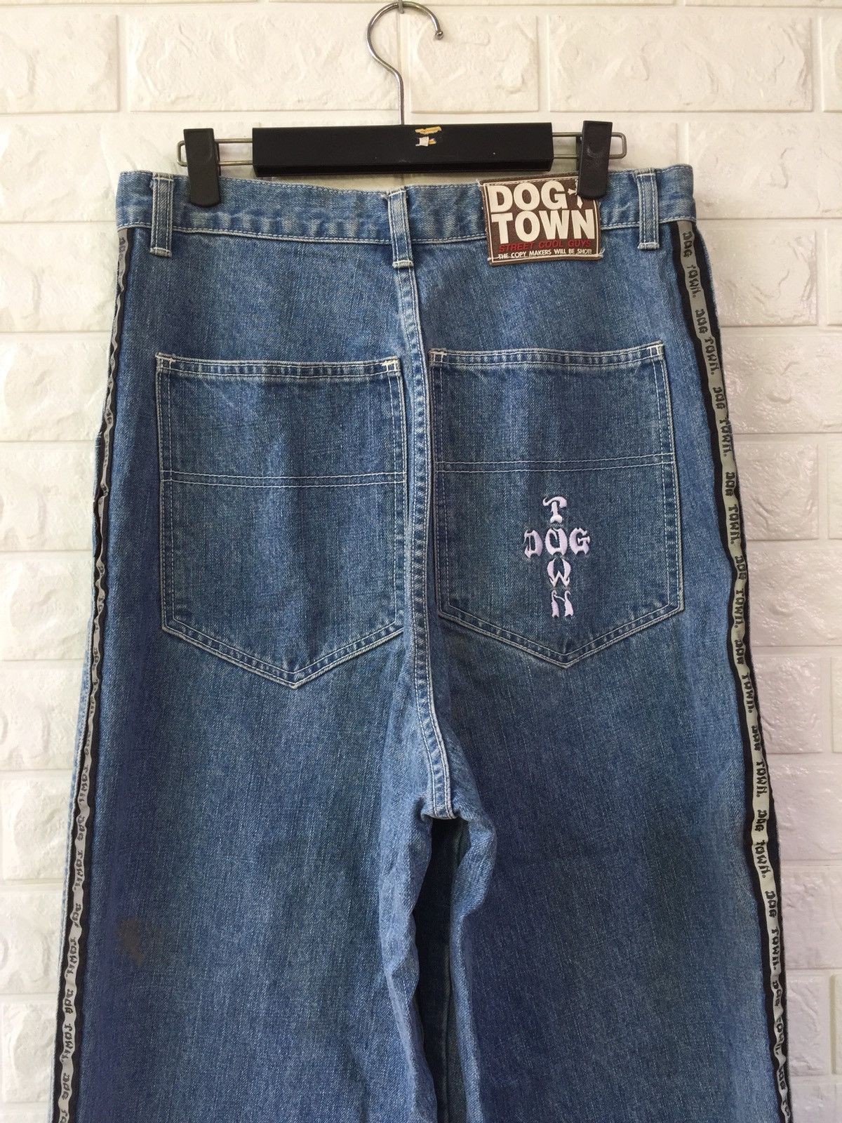 Dogtown × Powell Peralta × Shorty's Skateboards Vintage Dogtown Skateboard Side Tape Jeans Size US 30 / EU 46 - 7 Thumbnail