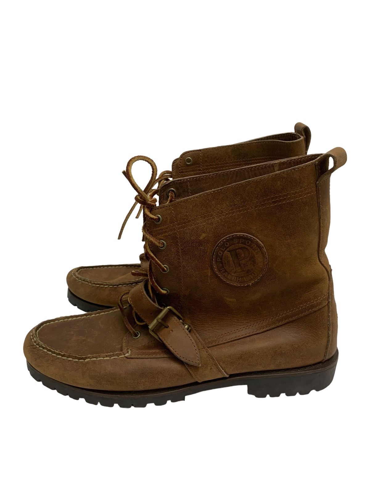 Polo Ralph Lauren RARE ‼️ Polo Ralph Lauren Sportsman Leathers Boots Size US 13 / EU 46 - 3 Thumbnail