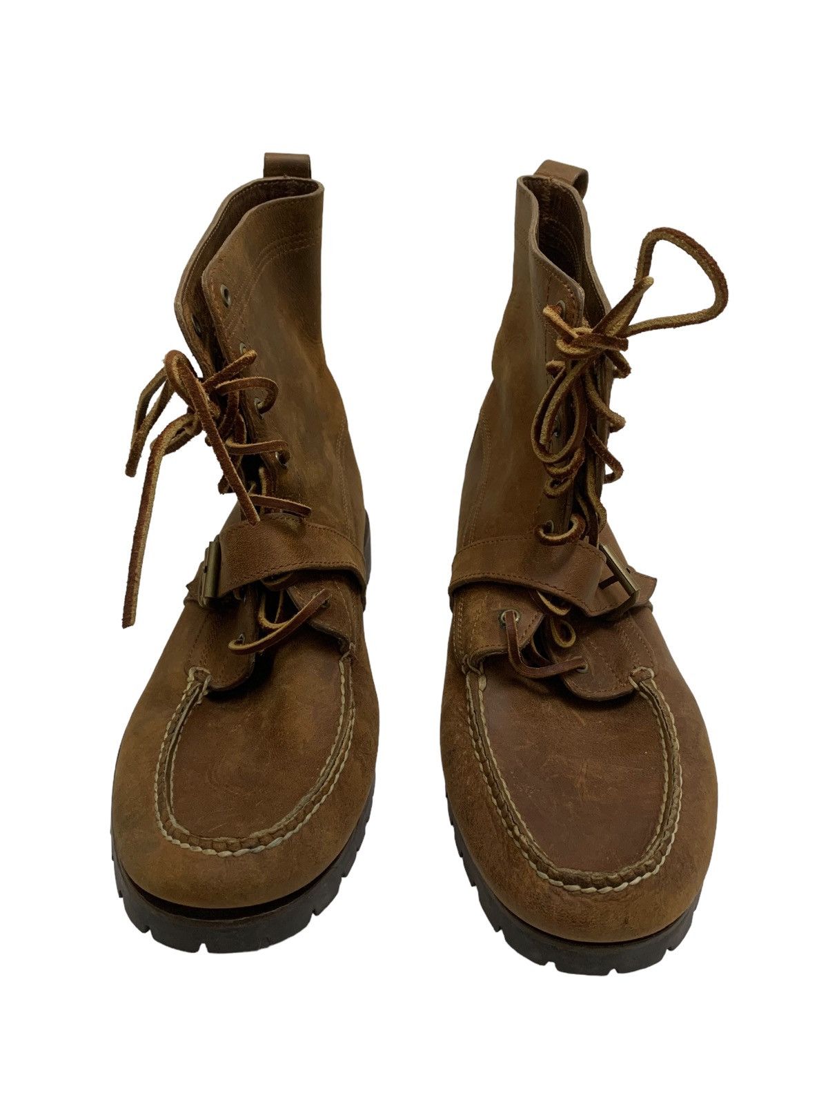 Polo Ralph Lauren RARE ‼️ Polo Ralph Lauren Sportsman Leathers Boots Size US 13 / EU 46 - 2 Thumbnail