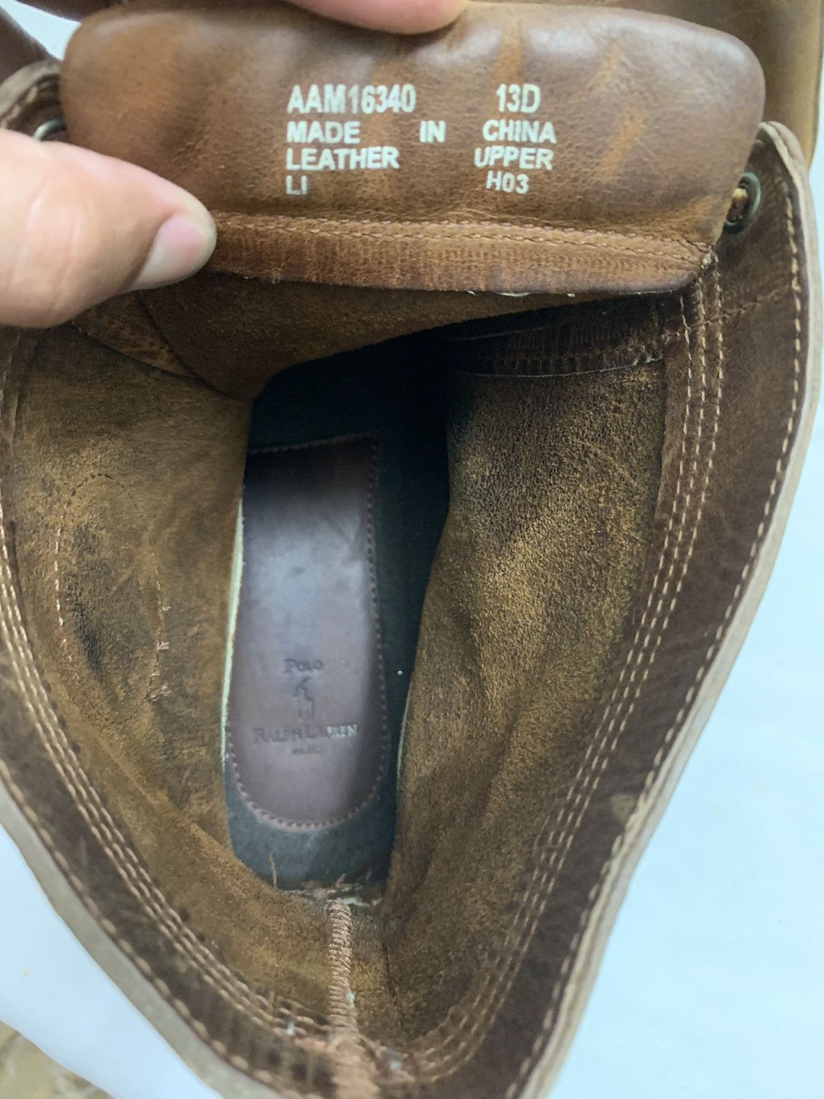 Polo Ralph Lauren RARE ‼️ Polo Ralph Lauren Sportsman Leathers Boots Size US 13 / EU 46 - 12 Thumbnail