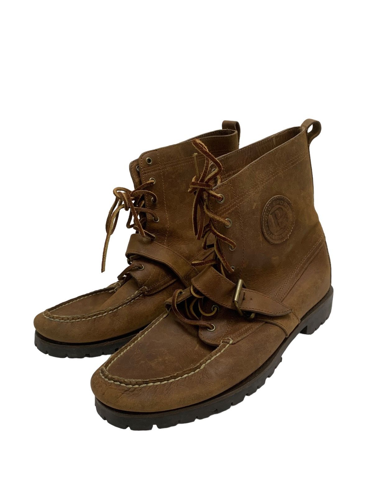 Polo Ralph Lauren RARE ‼️ Polo Ralph Lauren Sportsman Leathers Boots Size US 13 / EU 46 - 1 Thumbnail