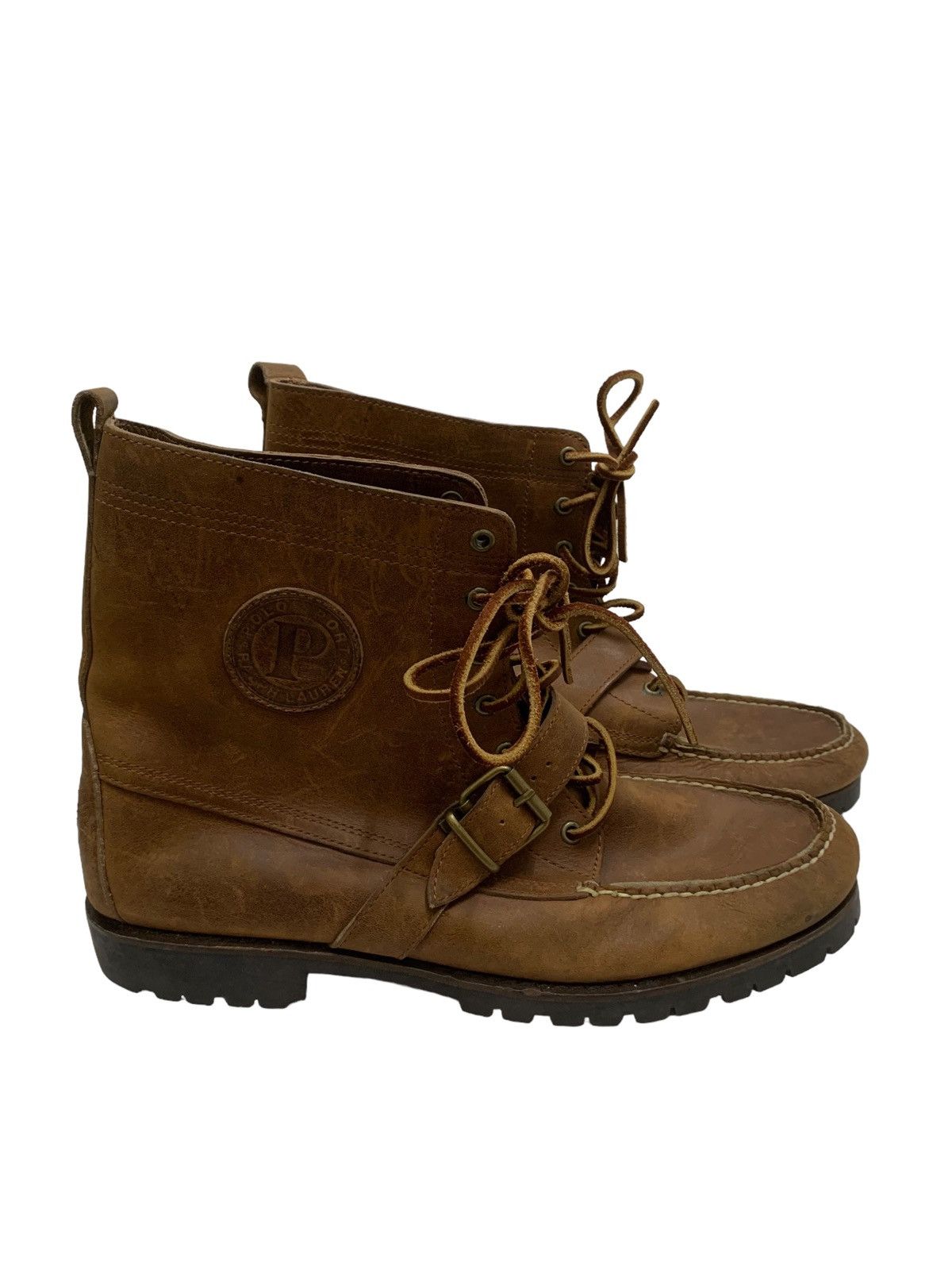 Polo Ralph Lauren RARE ‼️ Polo Ralph Lauren Sportsman Leathers Boots Size US 13 / EU 46 - 5 Thumbnail