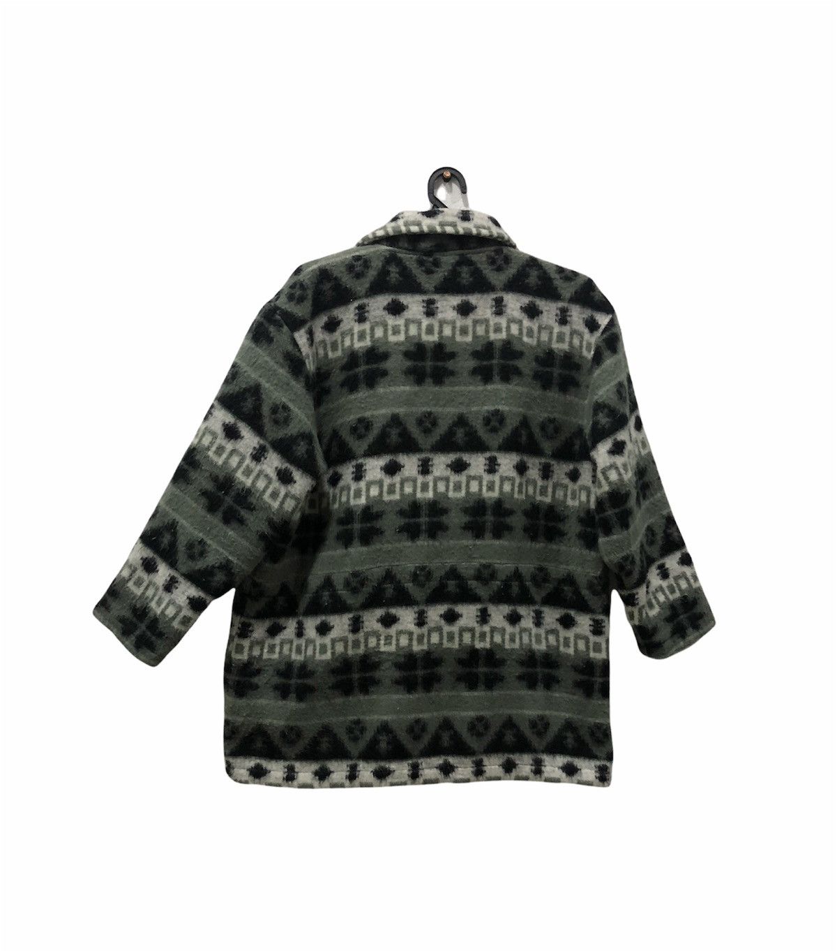 Designer × Japanese Brand Vintage Grace Malor Fleece Jacket - Aztec Pattern - Zip-Up Size US L / EU 52-54 / 3 - 2 Thumbnail
