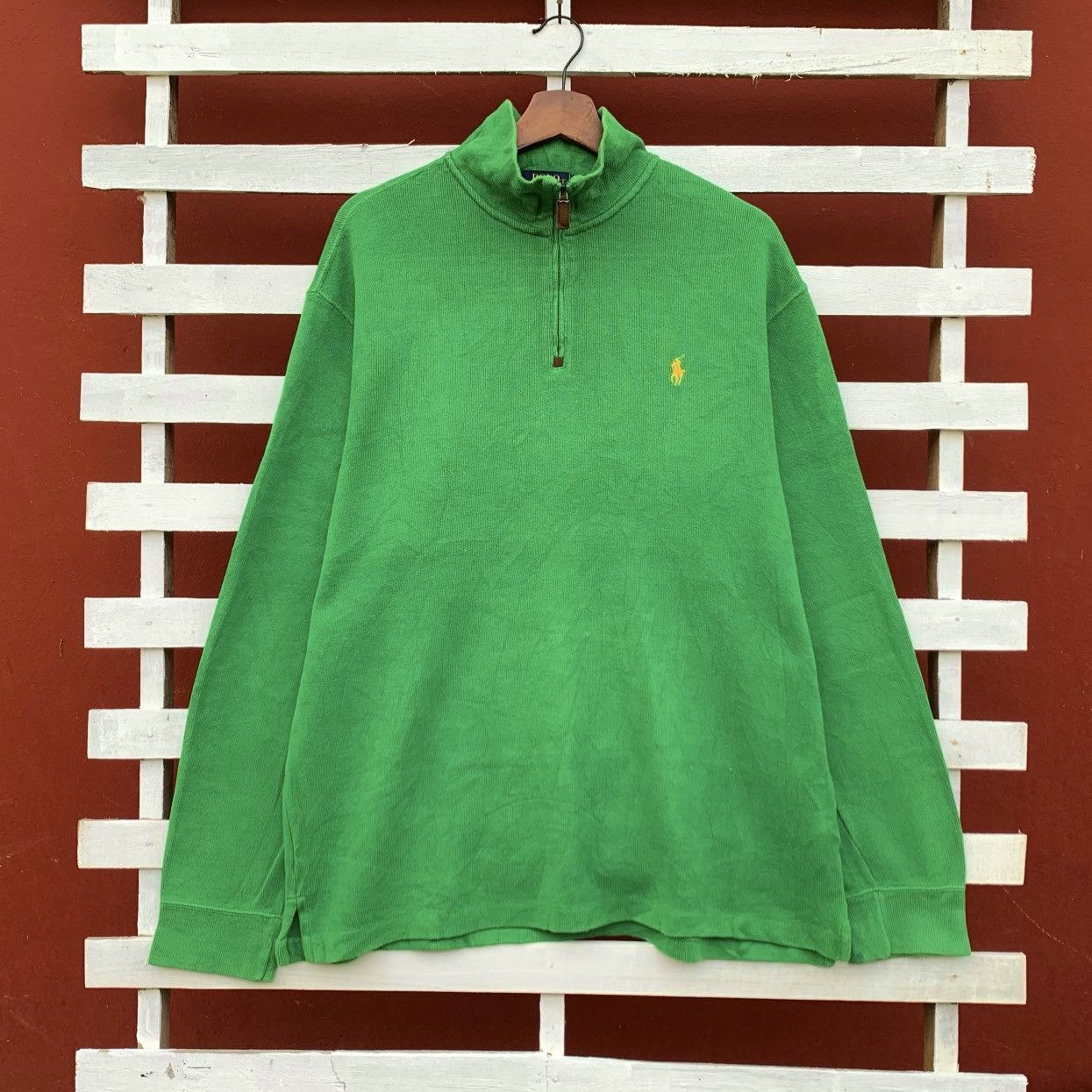 Polo Ralph Lauren Polo Ralph Lauren Half Zip Sweatshirt Size US L / EU 52-54 / 3 - 1 Thumbnail
