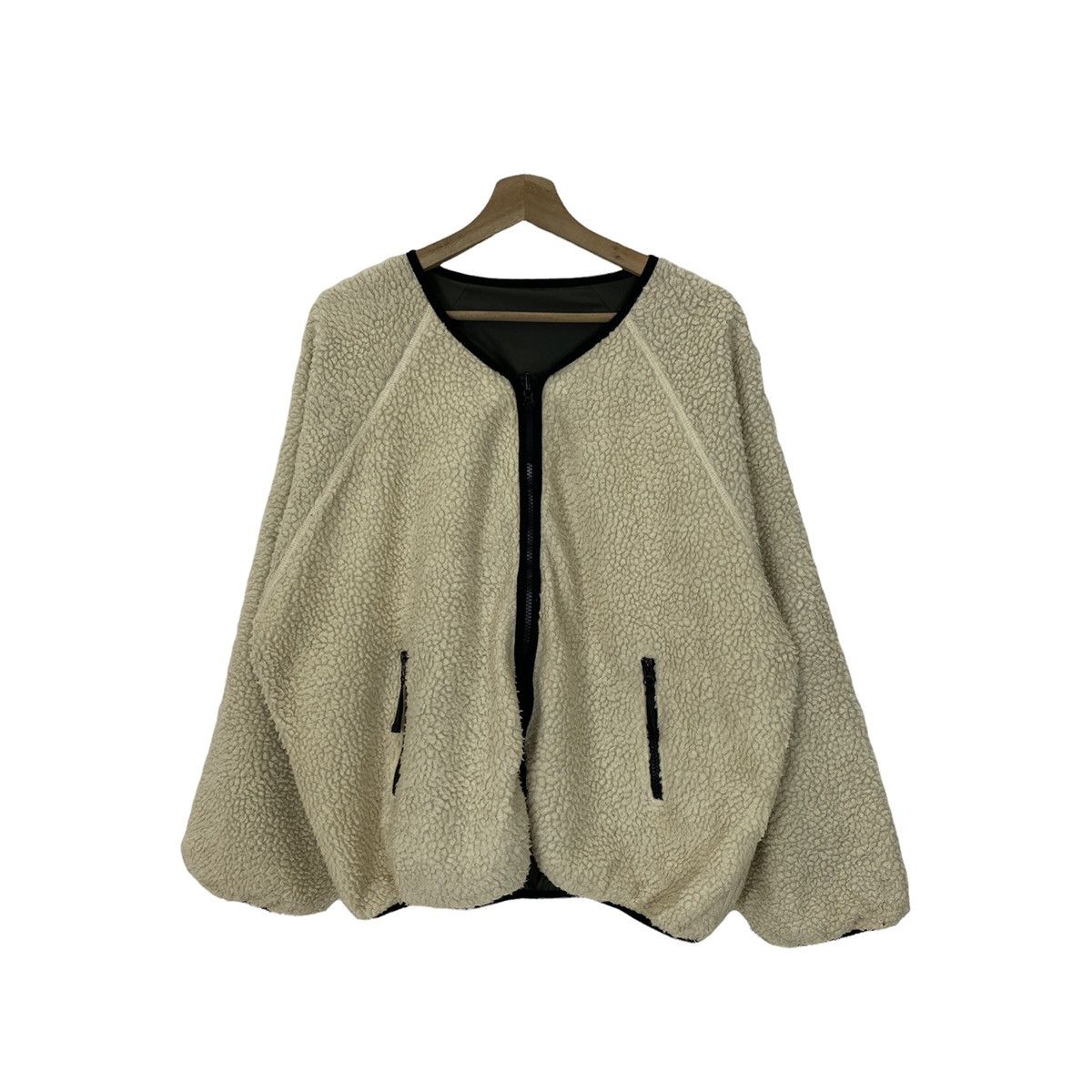 Japanese Brand Kastane Reversible Bomber Wool Jacket Size US L / EU 52-54 / 3 - 2 Thumbnail