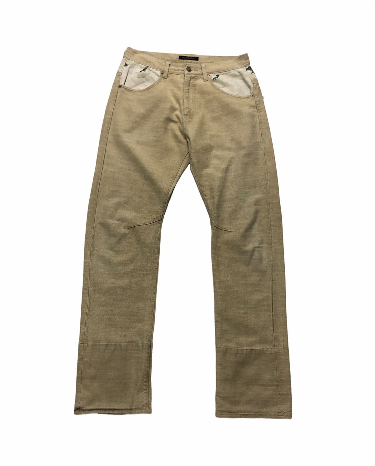 Designer WILD KHAKIS DENIM PANTS Size US 30 / EU 46 - 1 Thumbnail
