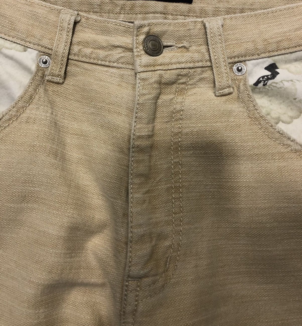Designer WILD KHAKIS DENIM PANTS Size US 30 / EU 46 - 5 Thumbnail