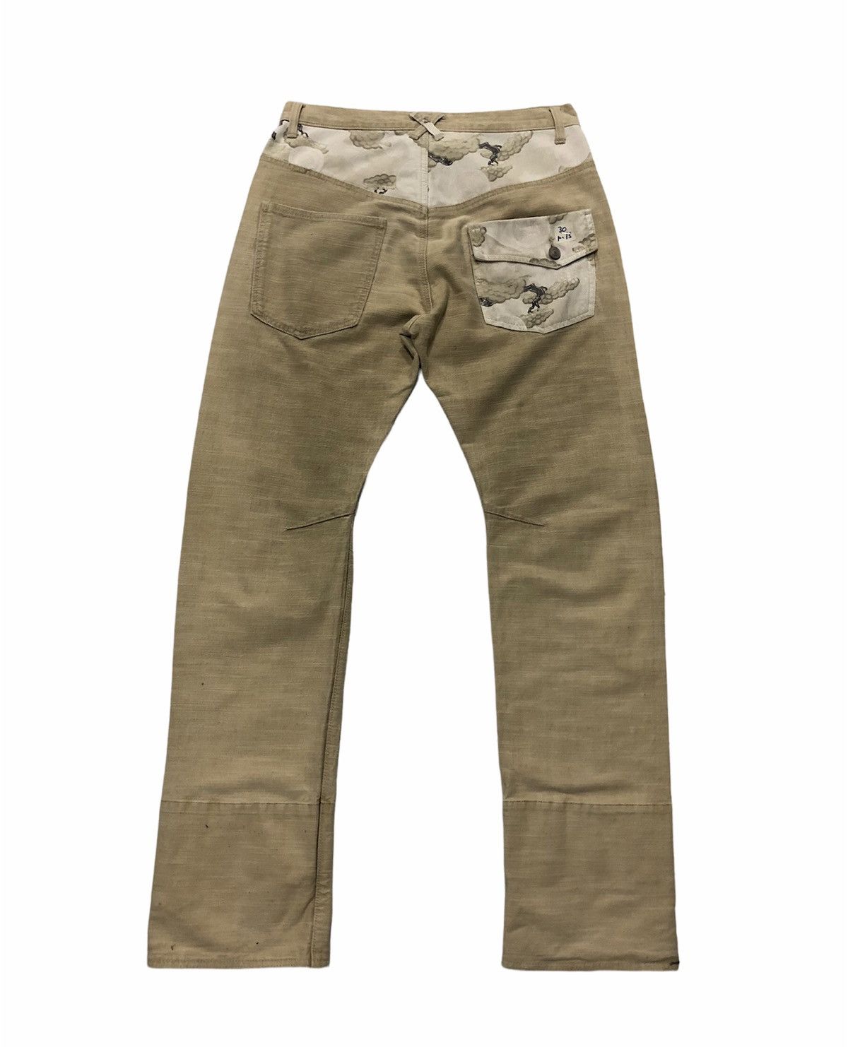 Designer WILD KHAKIS DENIM PANTS Size US 30 / EU 46 - 2 Thumbnail