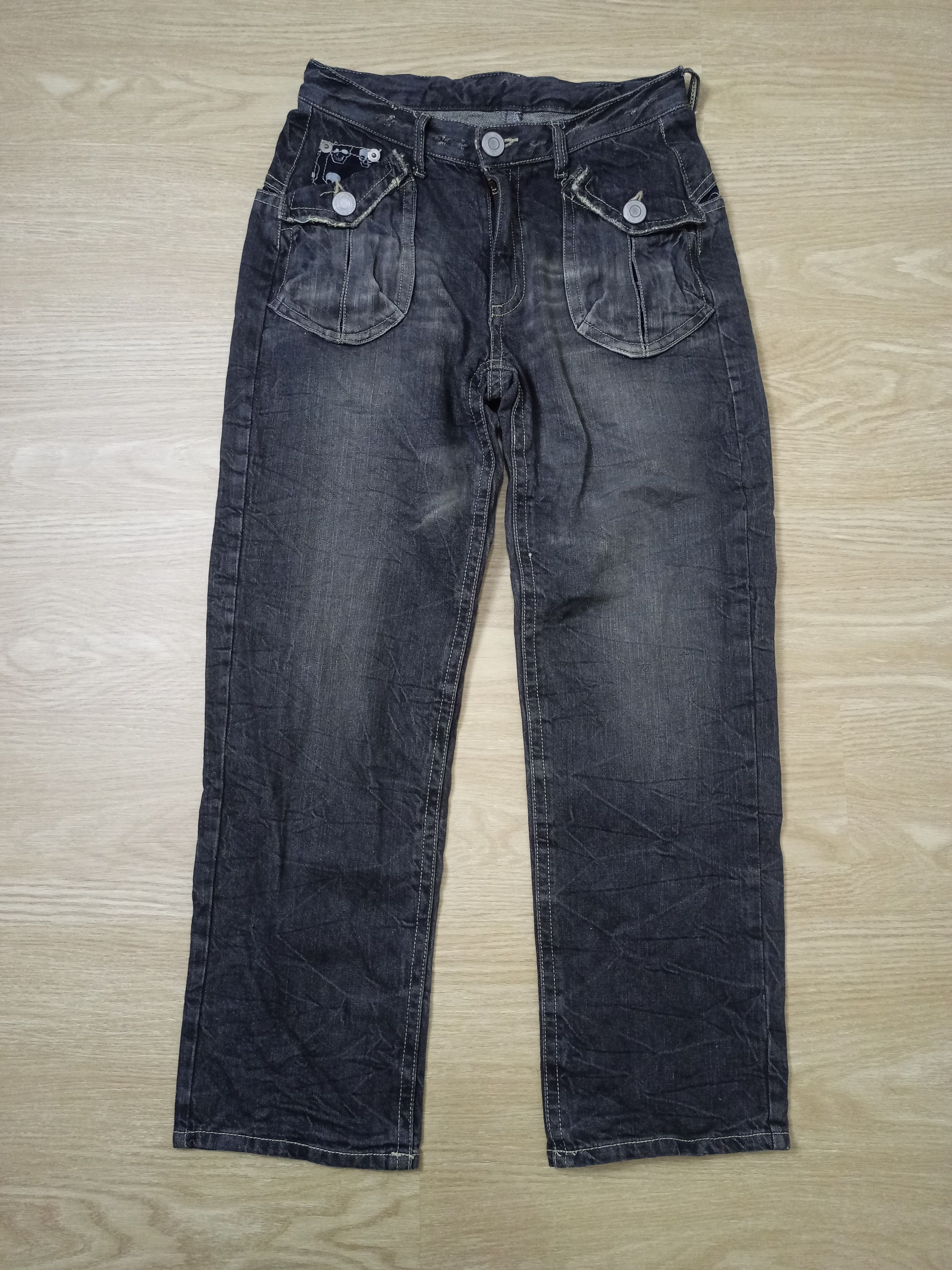 Image of Skull Jeans x Skulls Jeans in Black Wash, Men's (Size 30)