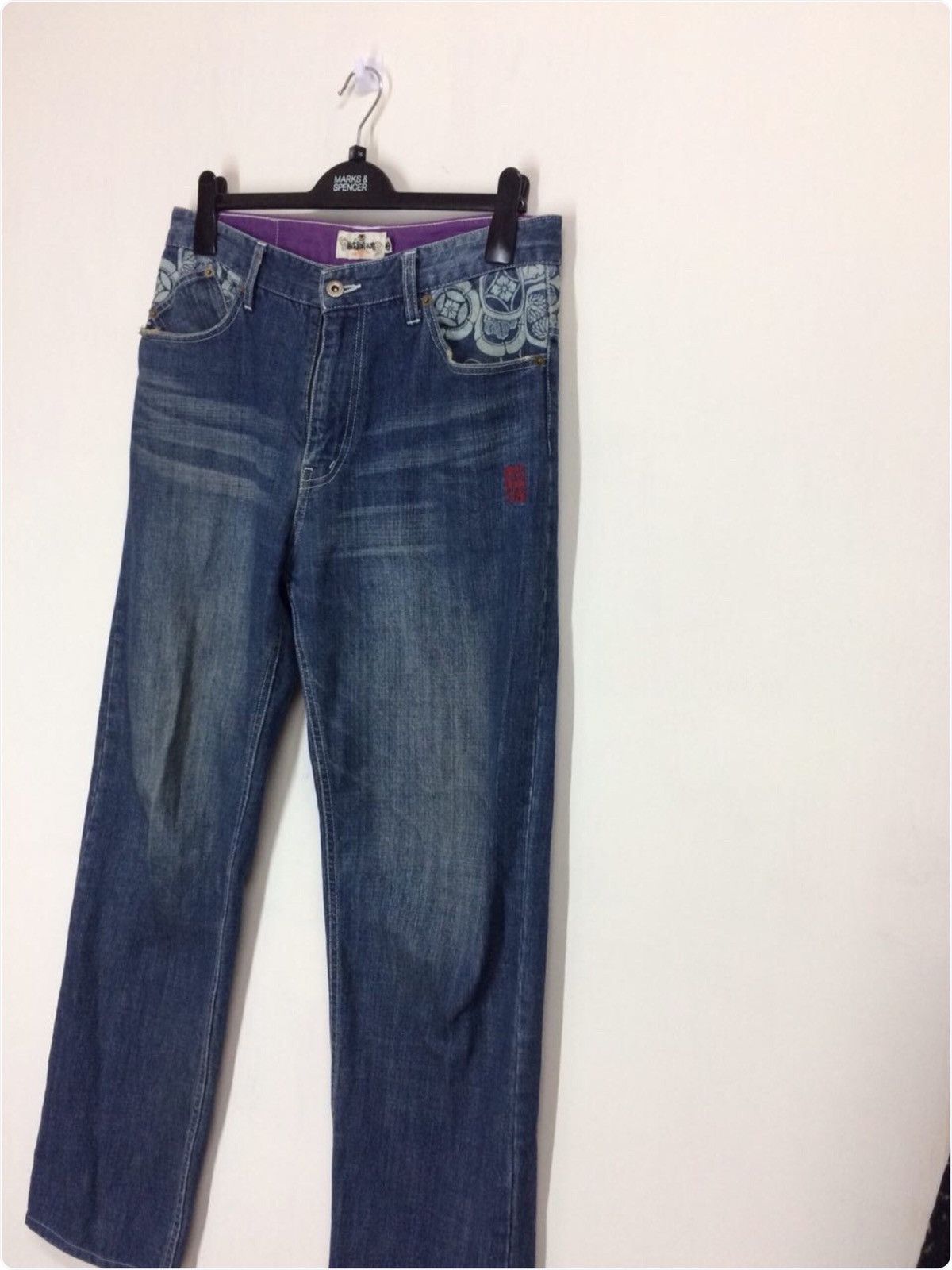 Japanese Brand KARAKURI TAMASHII JAPAN ART DESIGN DENIM Size US 34 / EU 50 - 3 Thumbnail