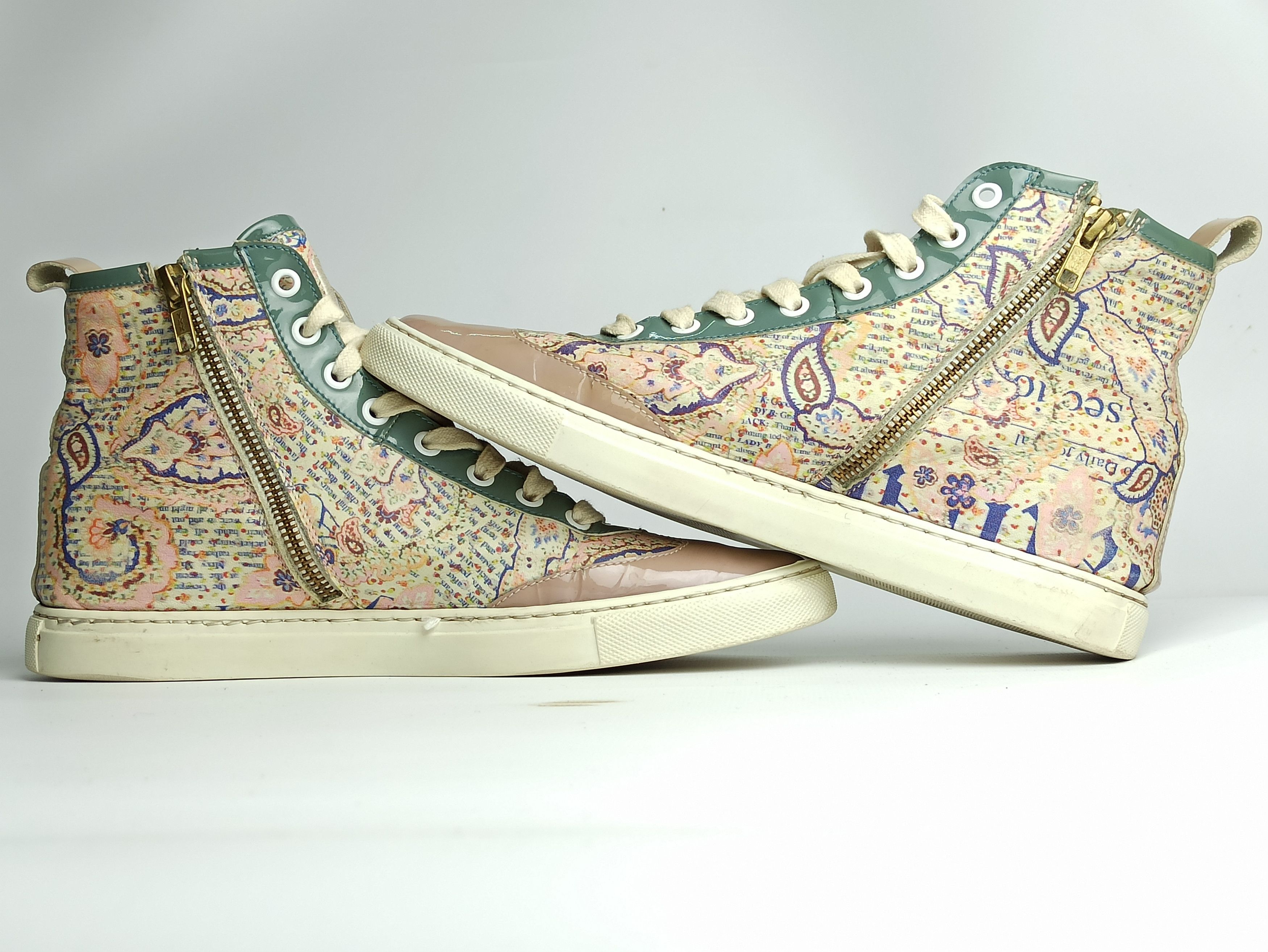 John Galliano John Galliano High Top Sneakers Size US 10 / IT 40 - 6 Thumbnail