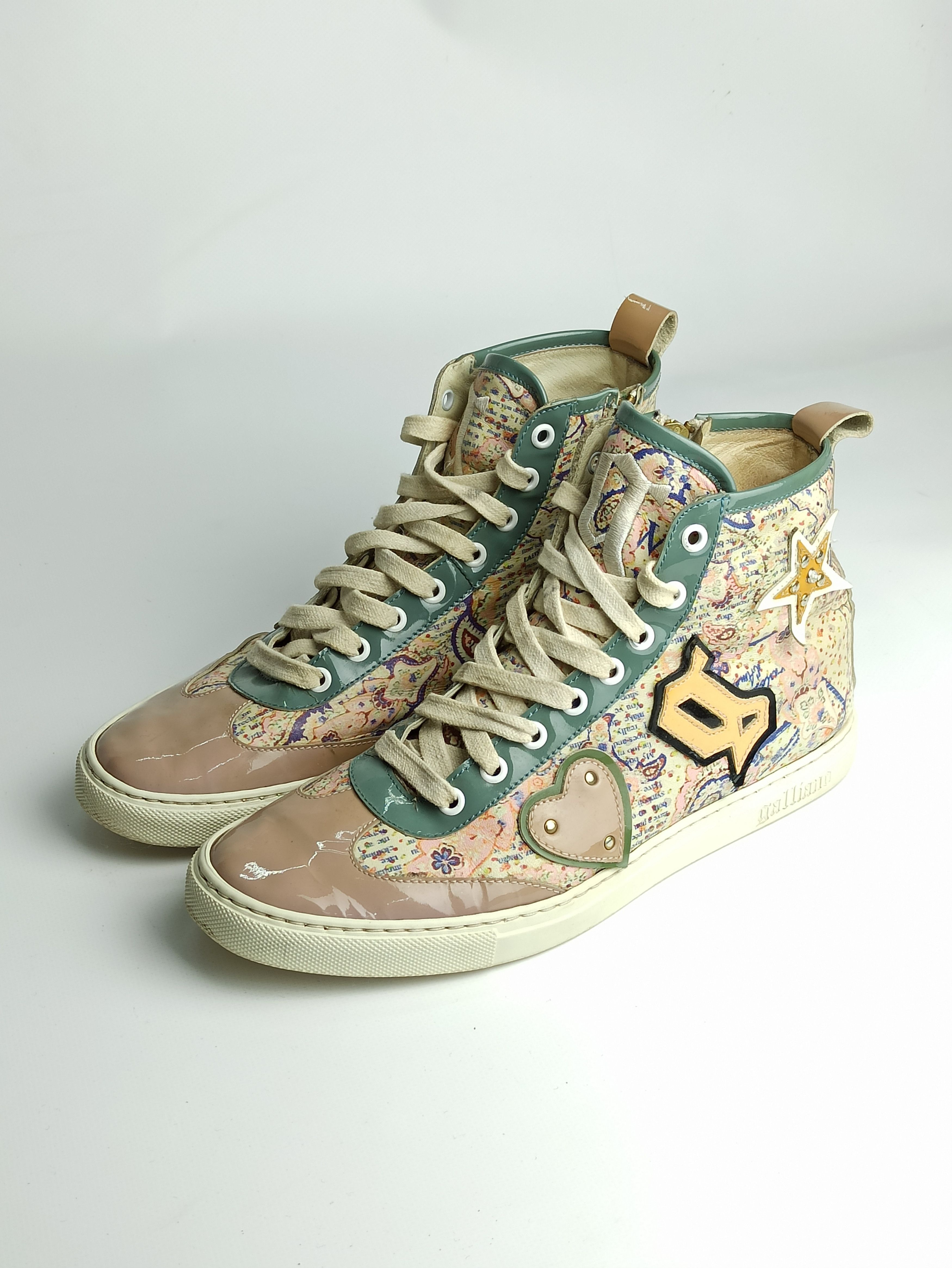 John Galliano John Galliano High Top Sneakers Size US 10 / IT 40 - 2 Thumbnail