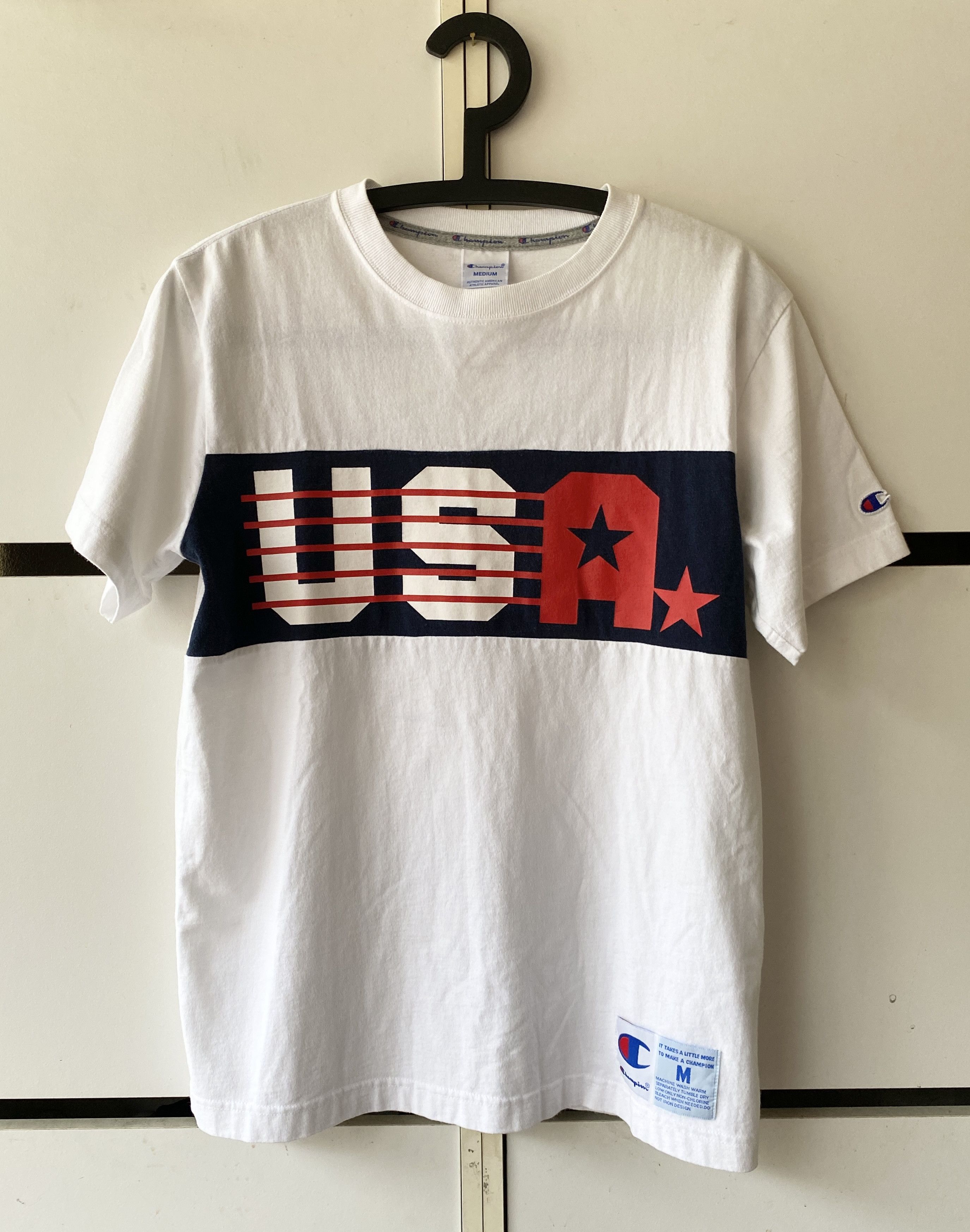 Champion CHAMPION USA SPELL OUT T SHIRT Size US M / EU 48-50 / 2 - 1 Thumbnail
