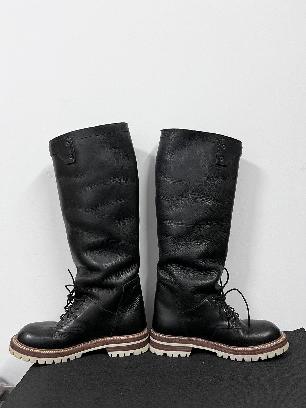 Rick Owens Rick Owens Moody Thick Leather Elephant Cop Boots 41 Size US 8 / EU 41 - 6 Thumbnail