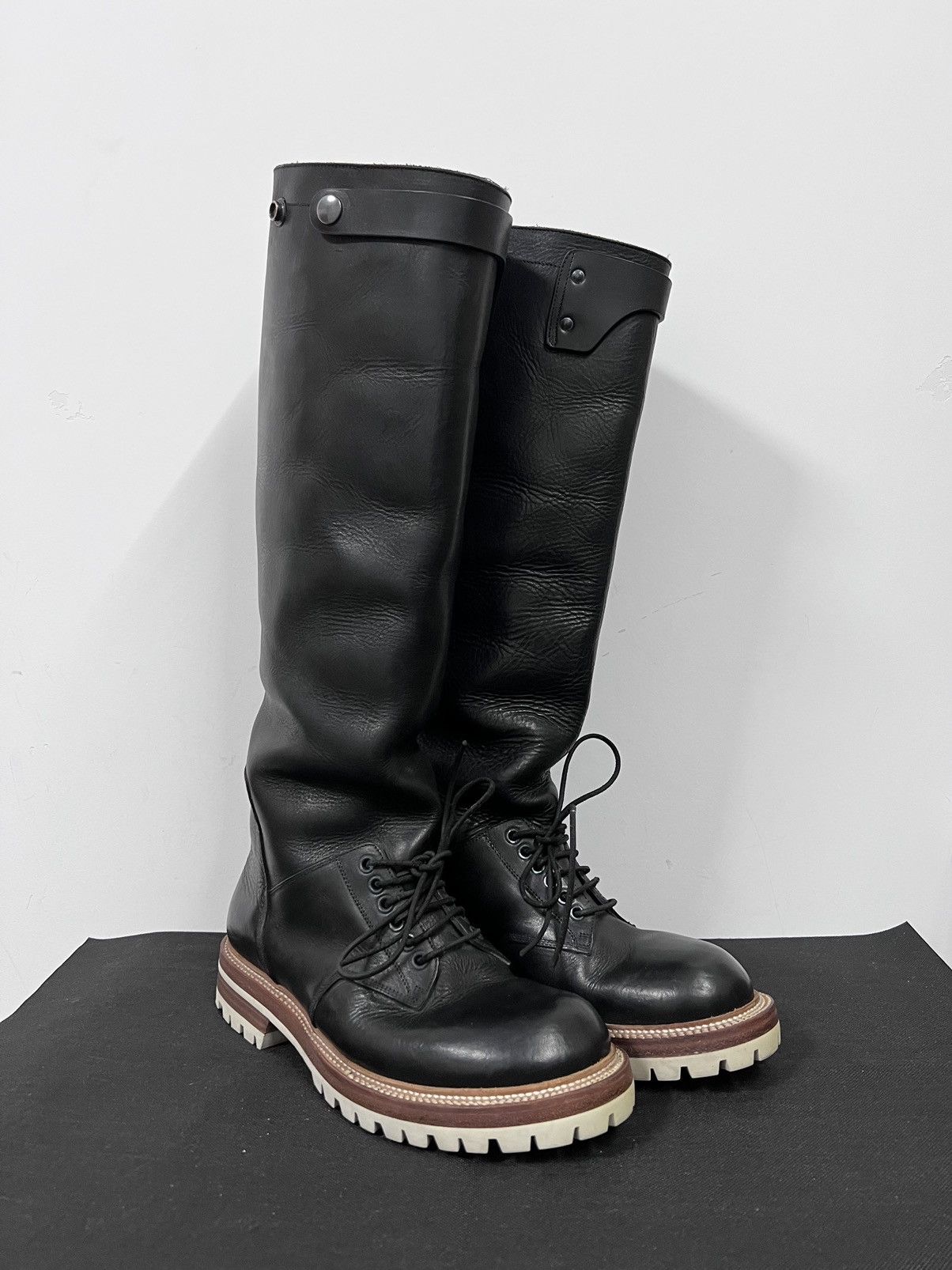 Rick Owens Rick Owens Moody Thick Leather Elephant Cop Boots 41 Size US 8 / EU 41 - 5 Thumbnail